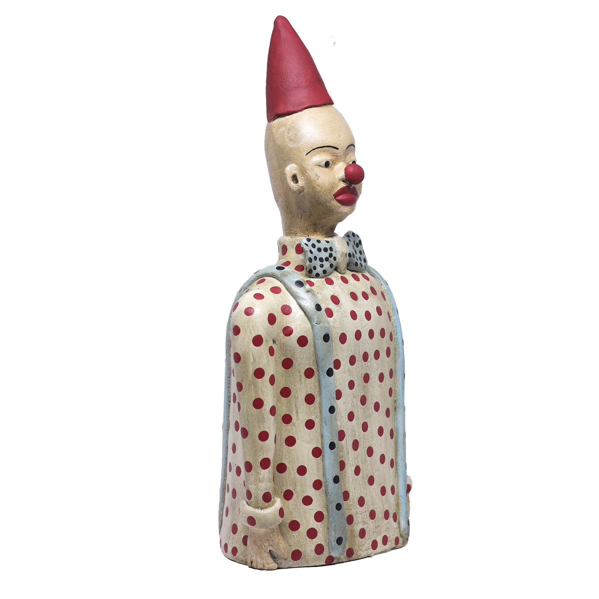 Escultura Busto de Palhaço em Cerâmica