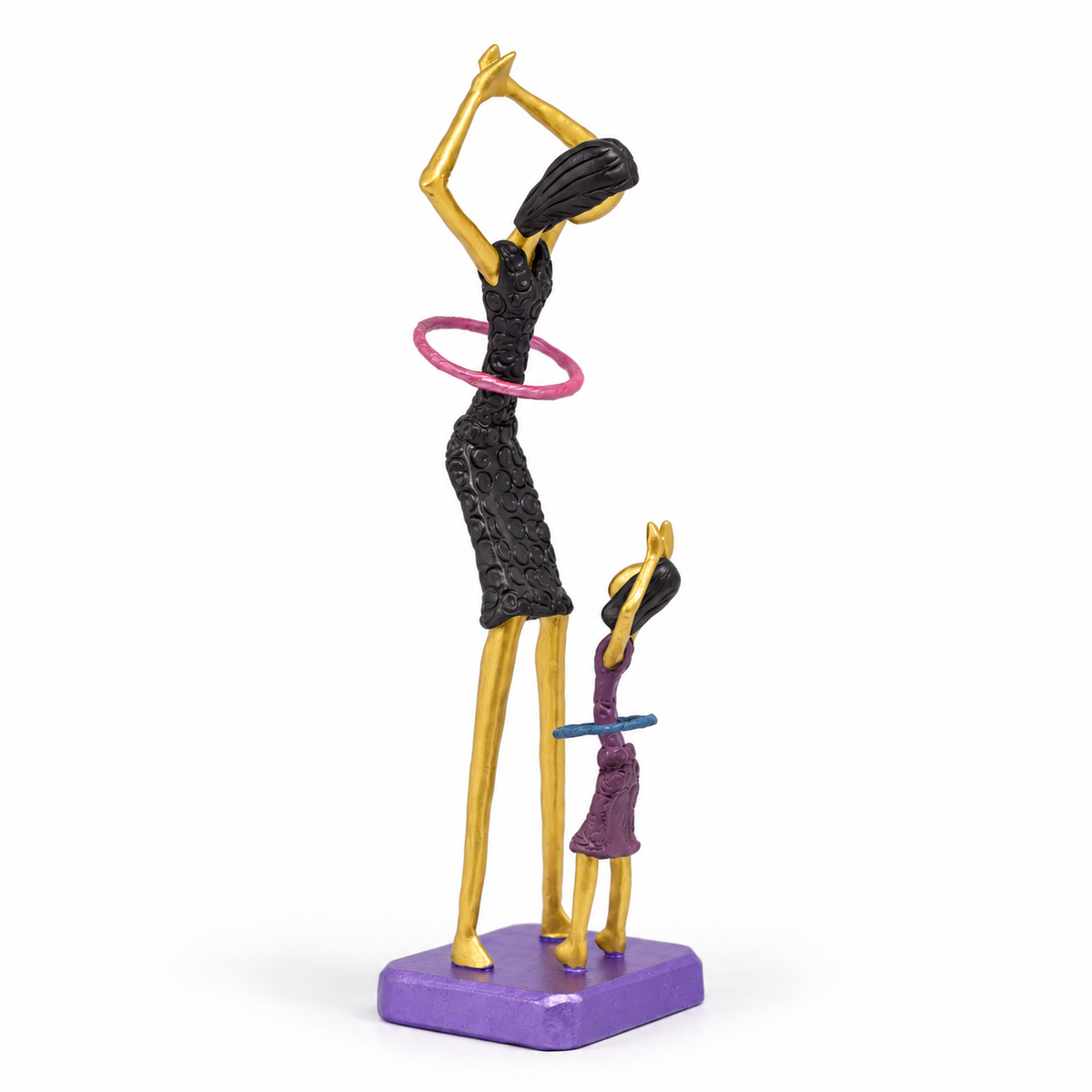 Escultura Mãe e Filha Bambolê G