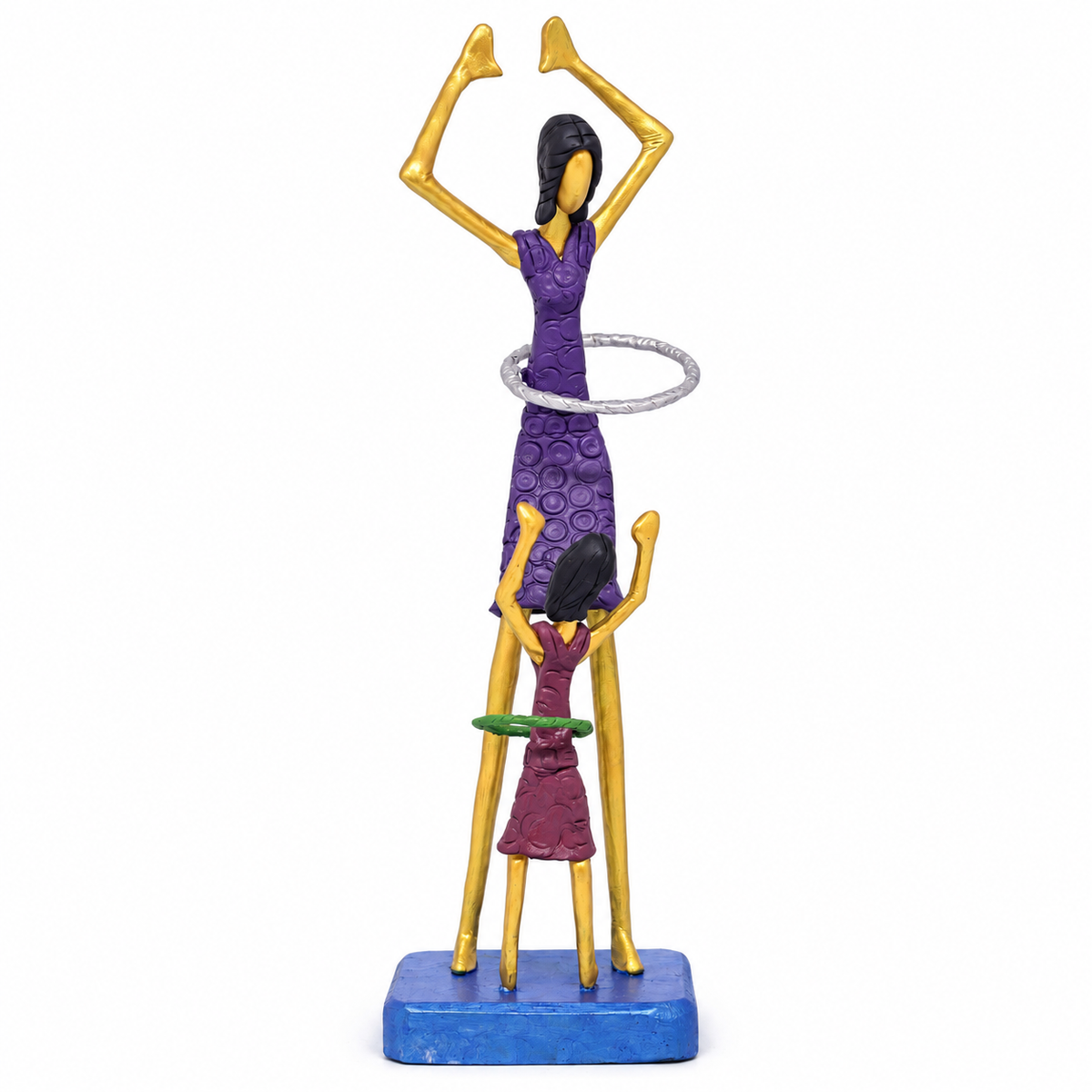 Escultura Mãe e Filha Bambolê G
