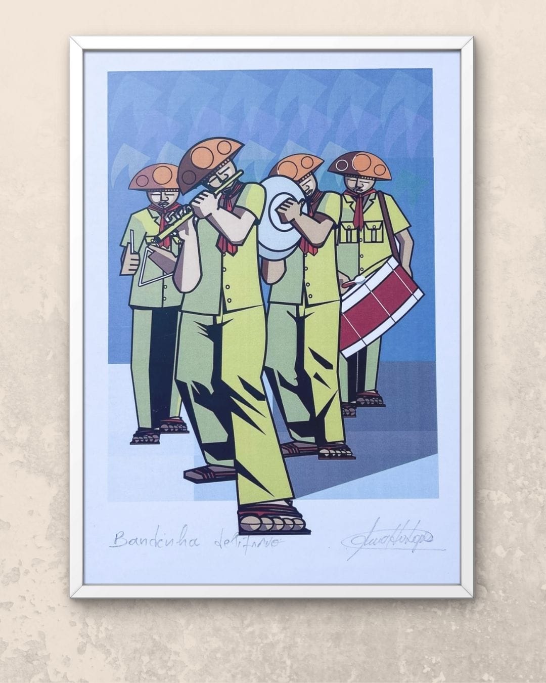 Gravura Bandinha de Pífano - 42 x 30 cm