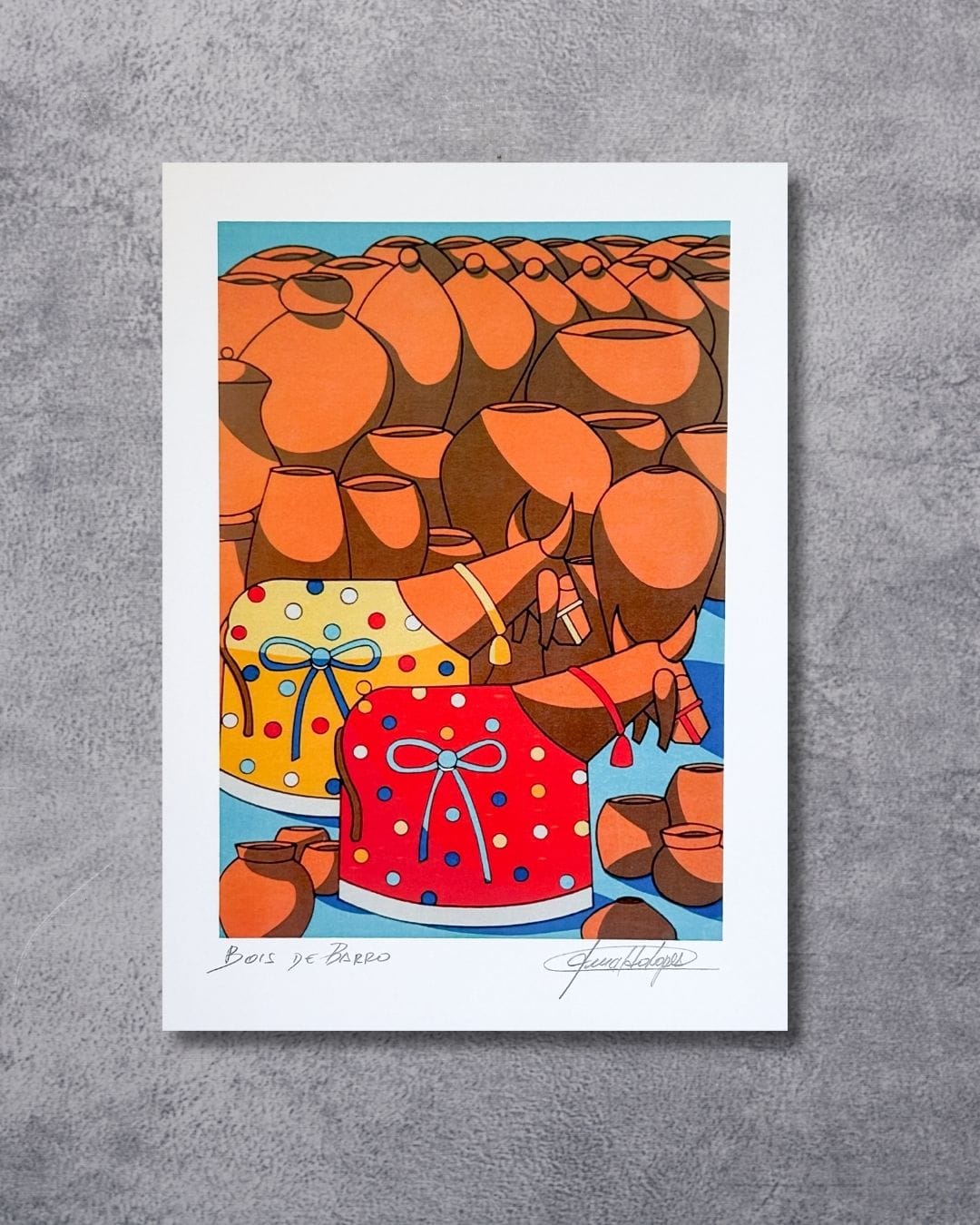 Gravura Bois de Barro - 25,5 x 18 cm