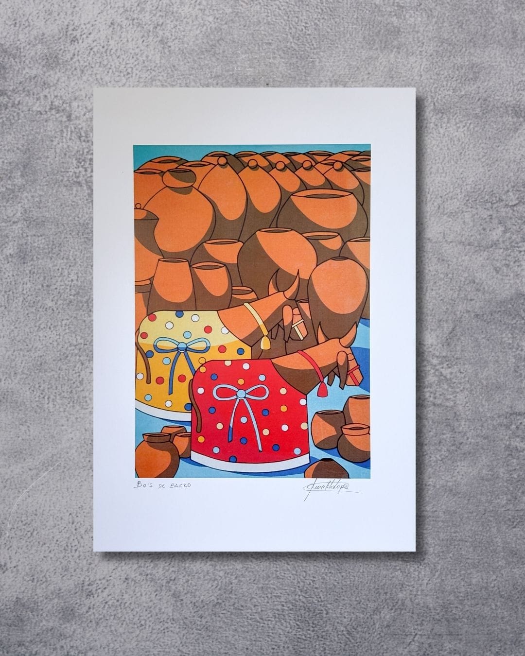 Gravura Bois de Barro - 42 x 30 cm