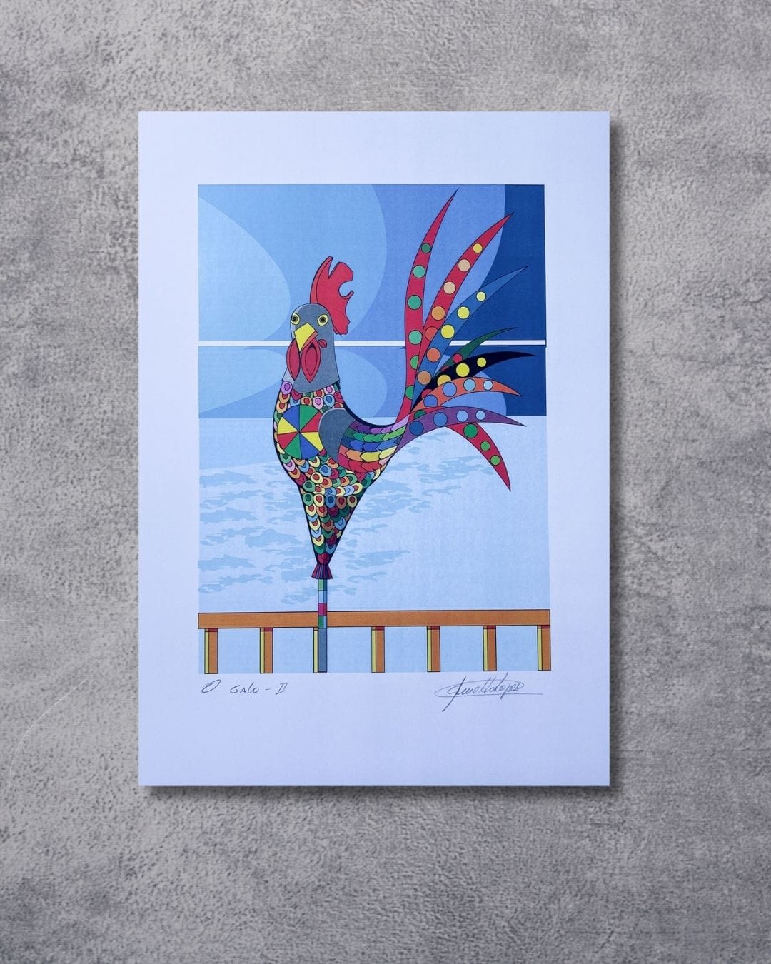 Gravura O Galo 2 - 25,5 x 18 cm