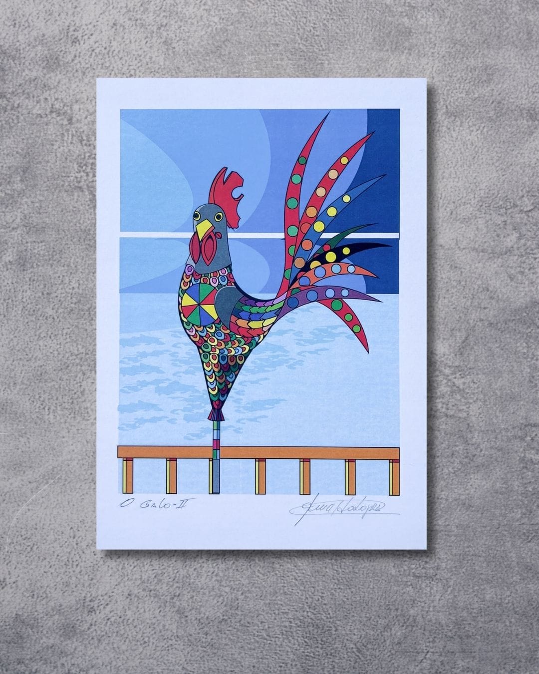 Gravura O Galo 2 - 42 x 30 cm
