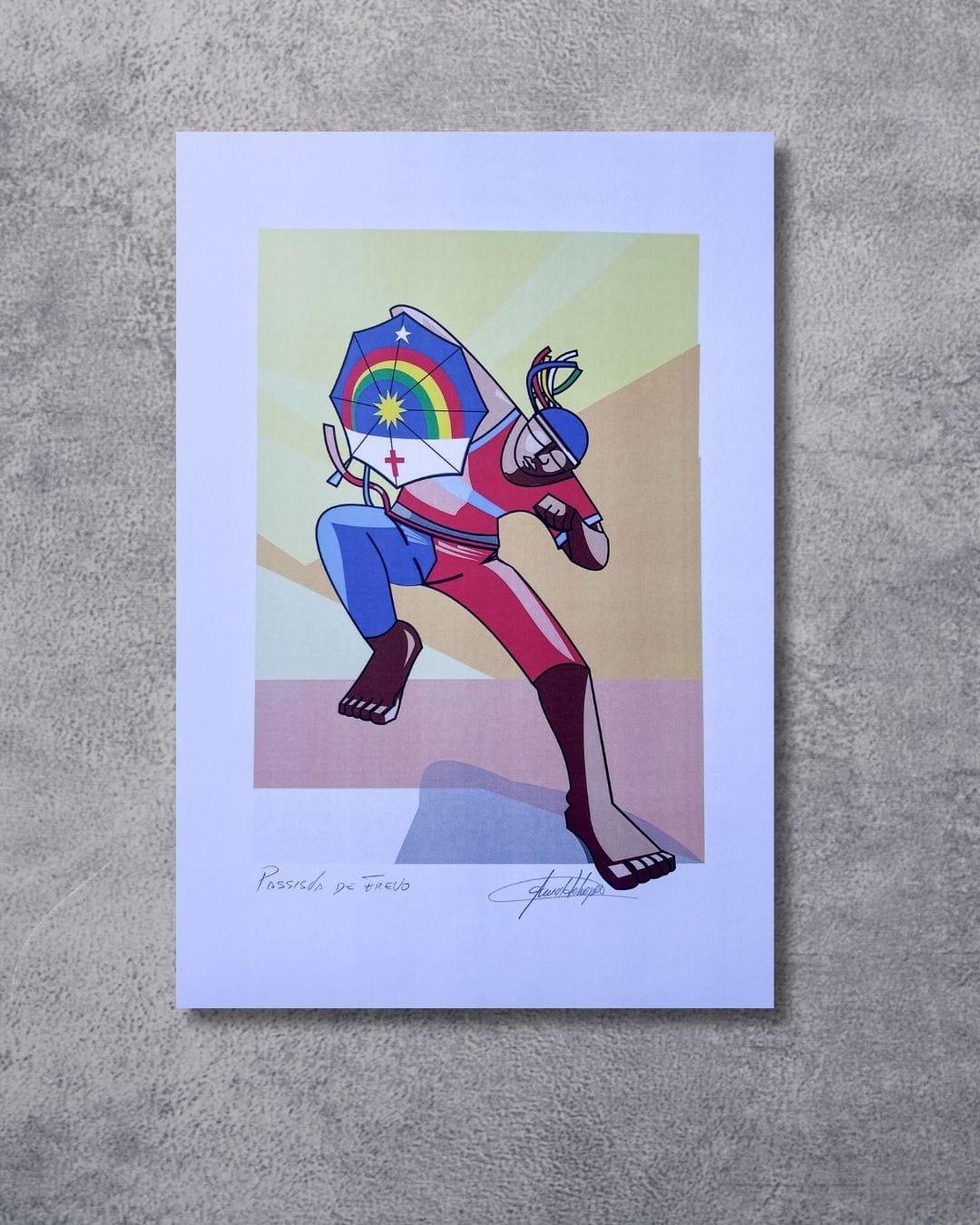 Gravura Passista de Frevo - 42 x 30 cm