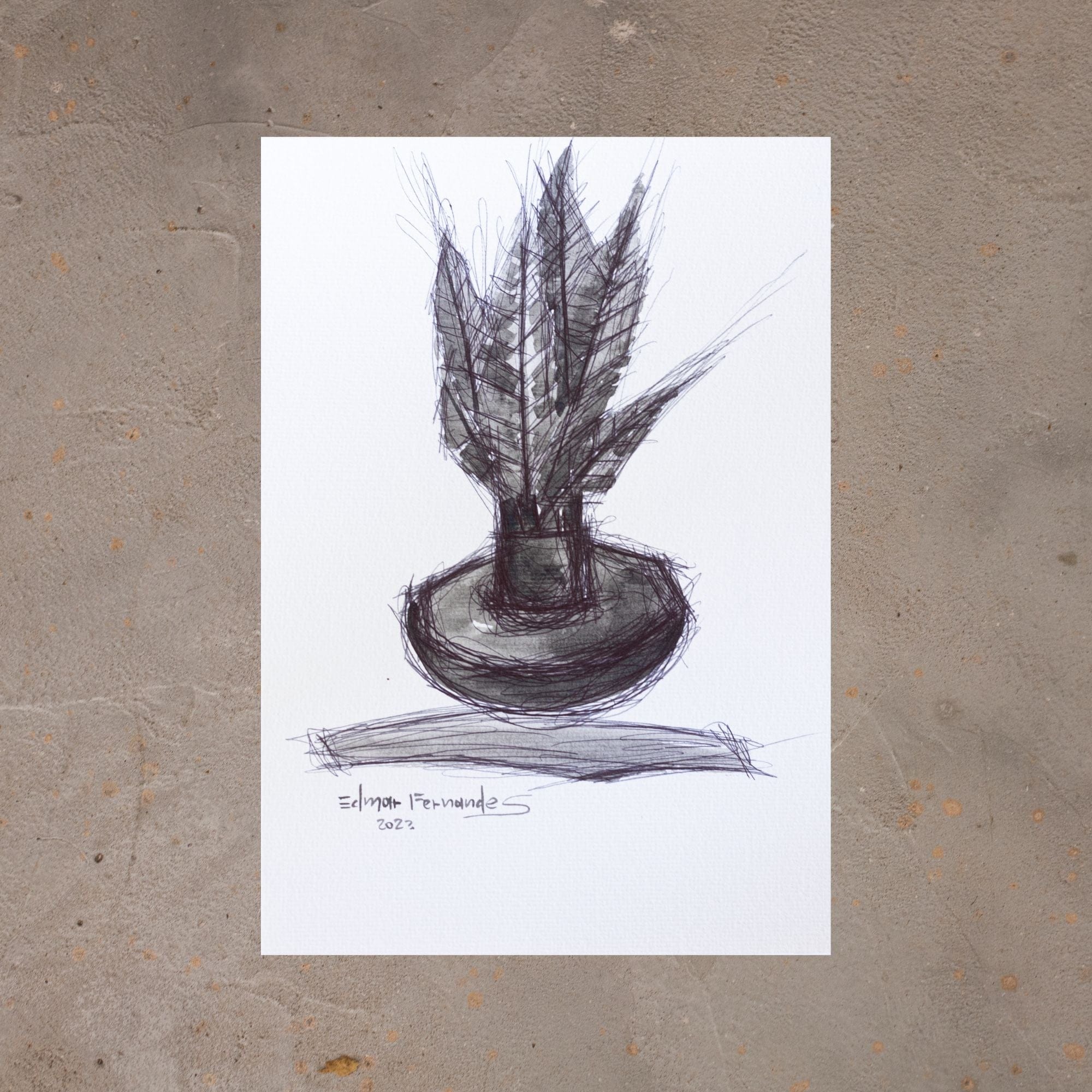 Gravura Peteca - 30 X 21 cm