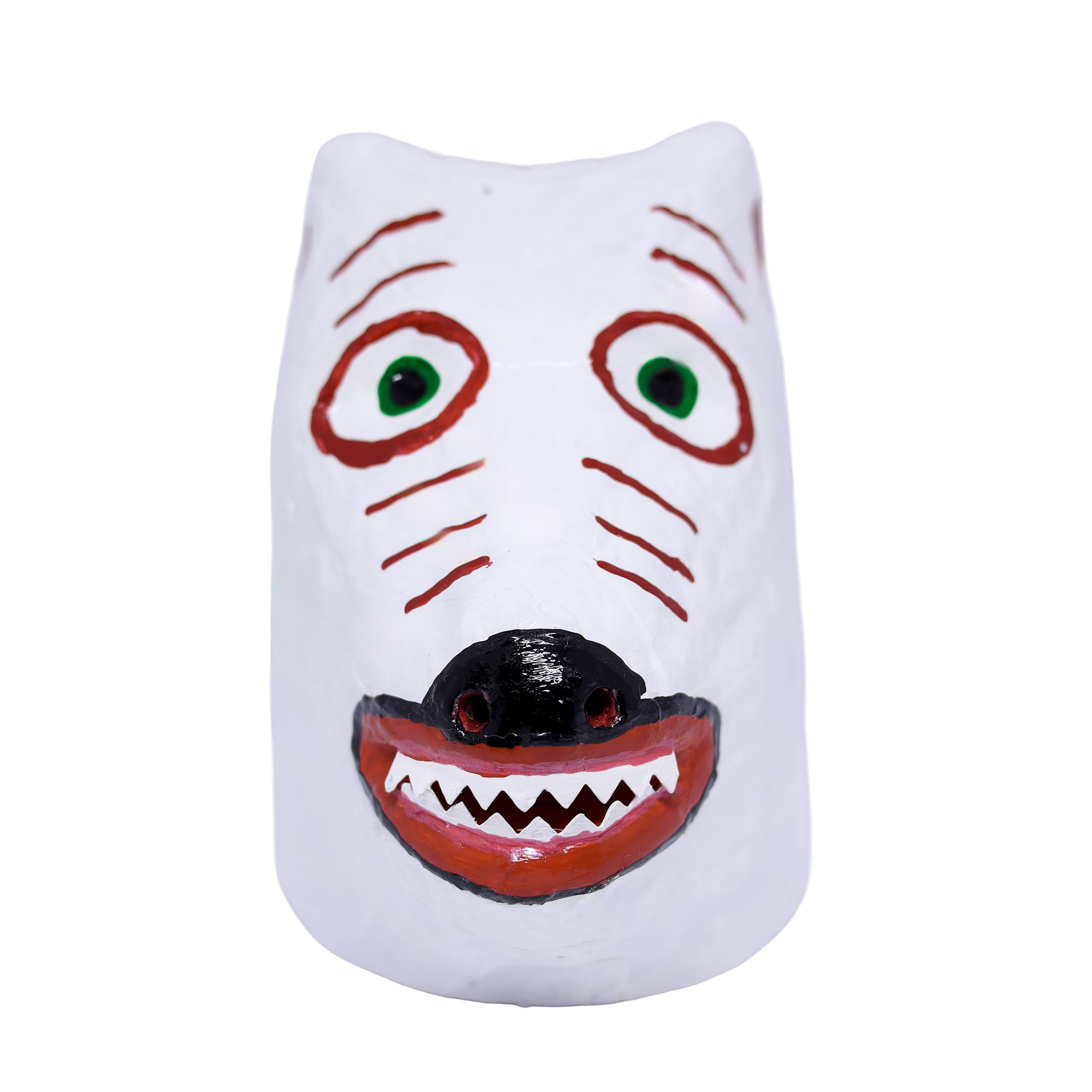 Mini La Ursa Papel Machê Branca 01