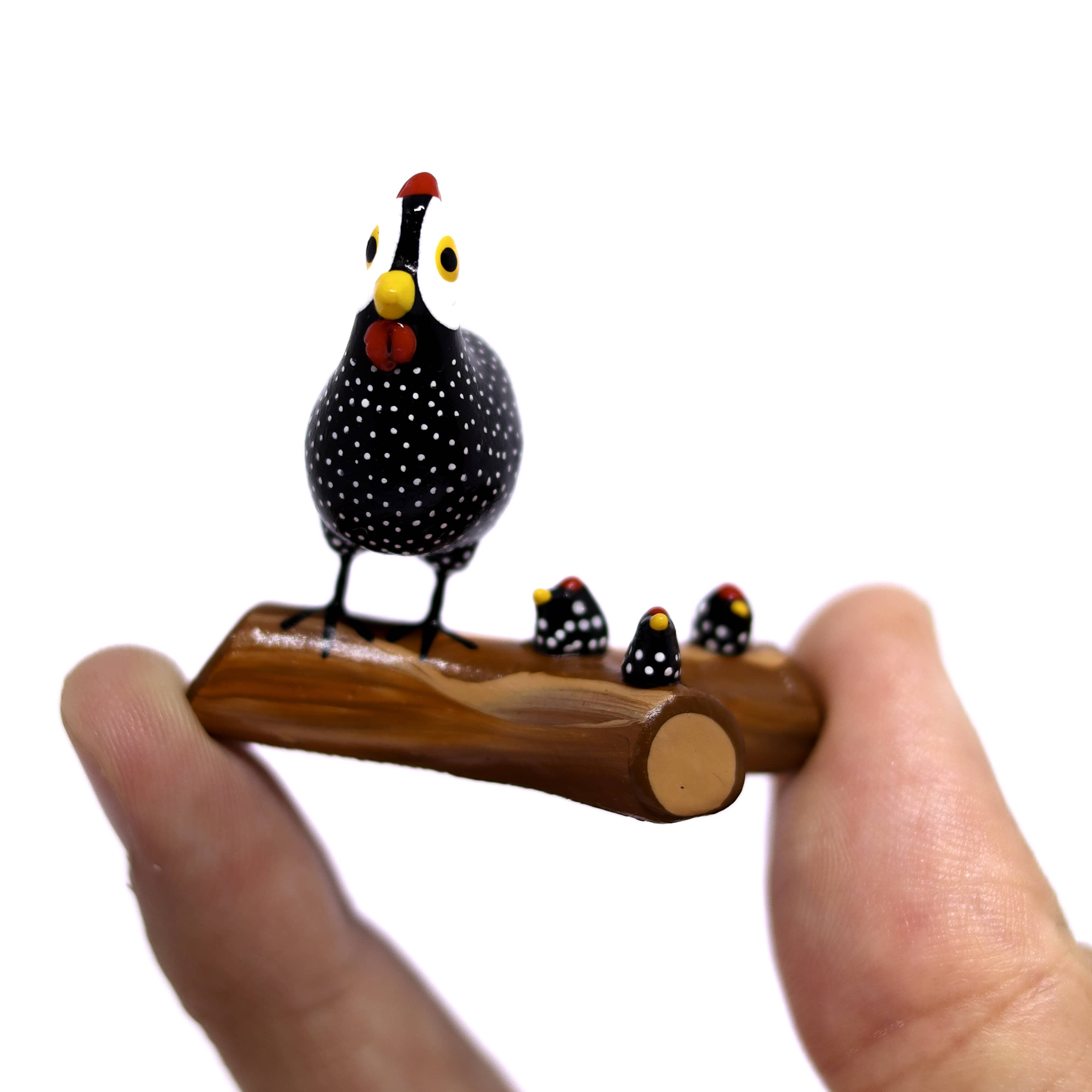 Miniatura Galinha da Angola em Cerâmica 01