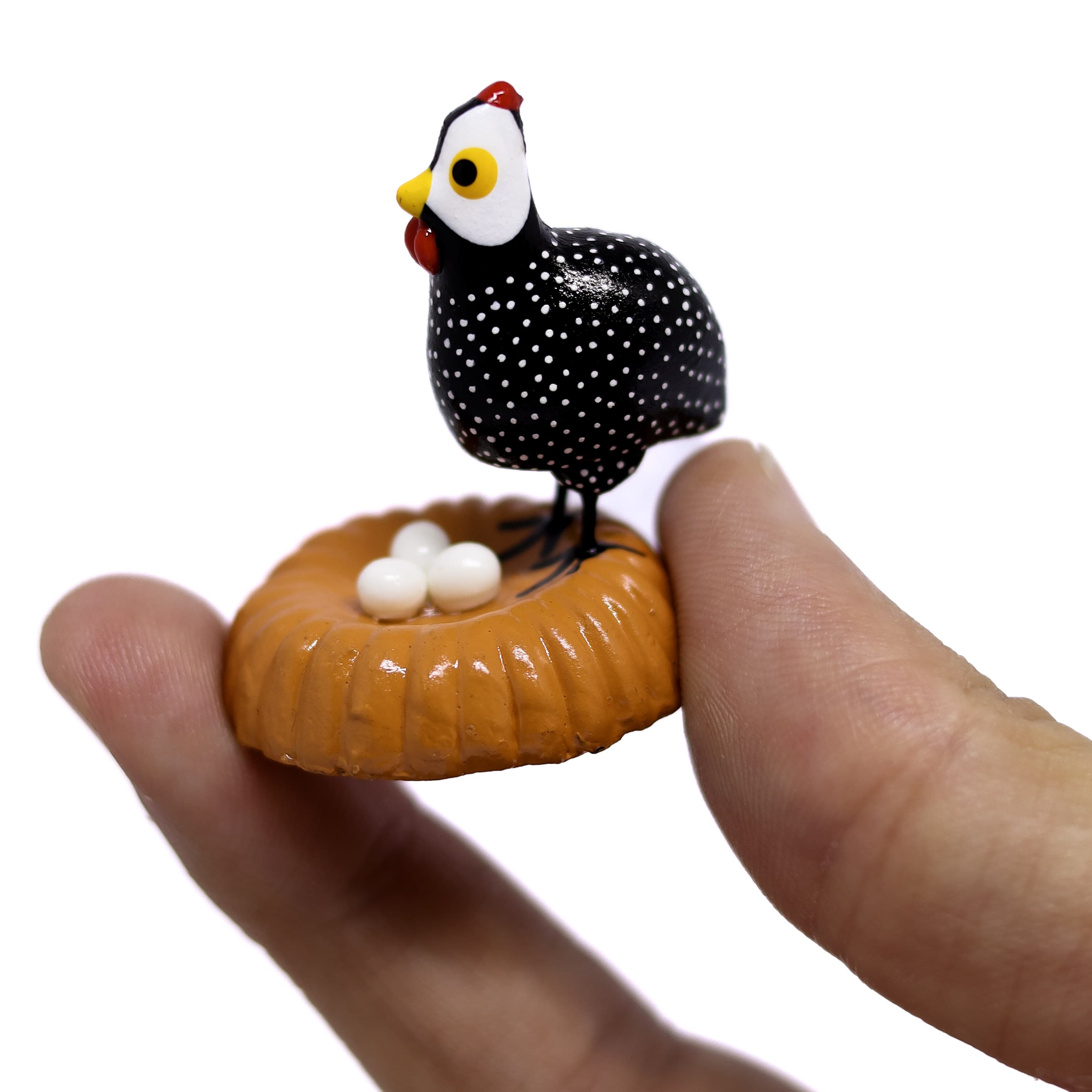 Miniatura Galinha da Angola em Cerâmica 04