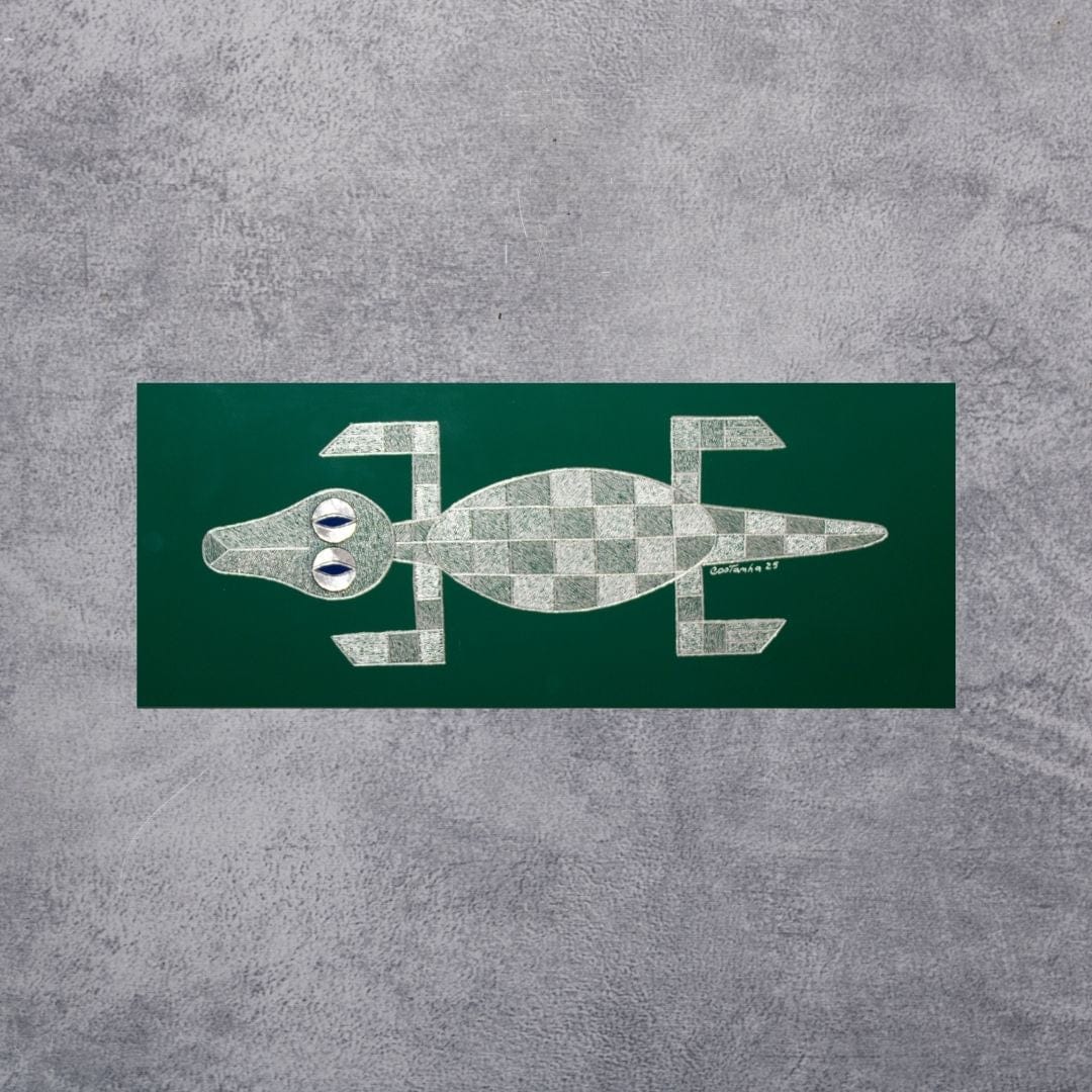 Quadro Jacaré Verde