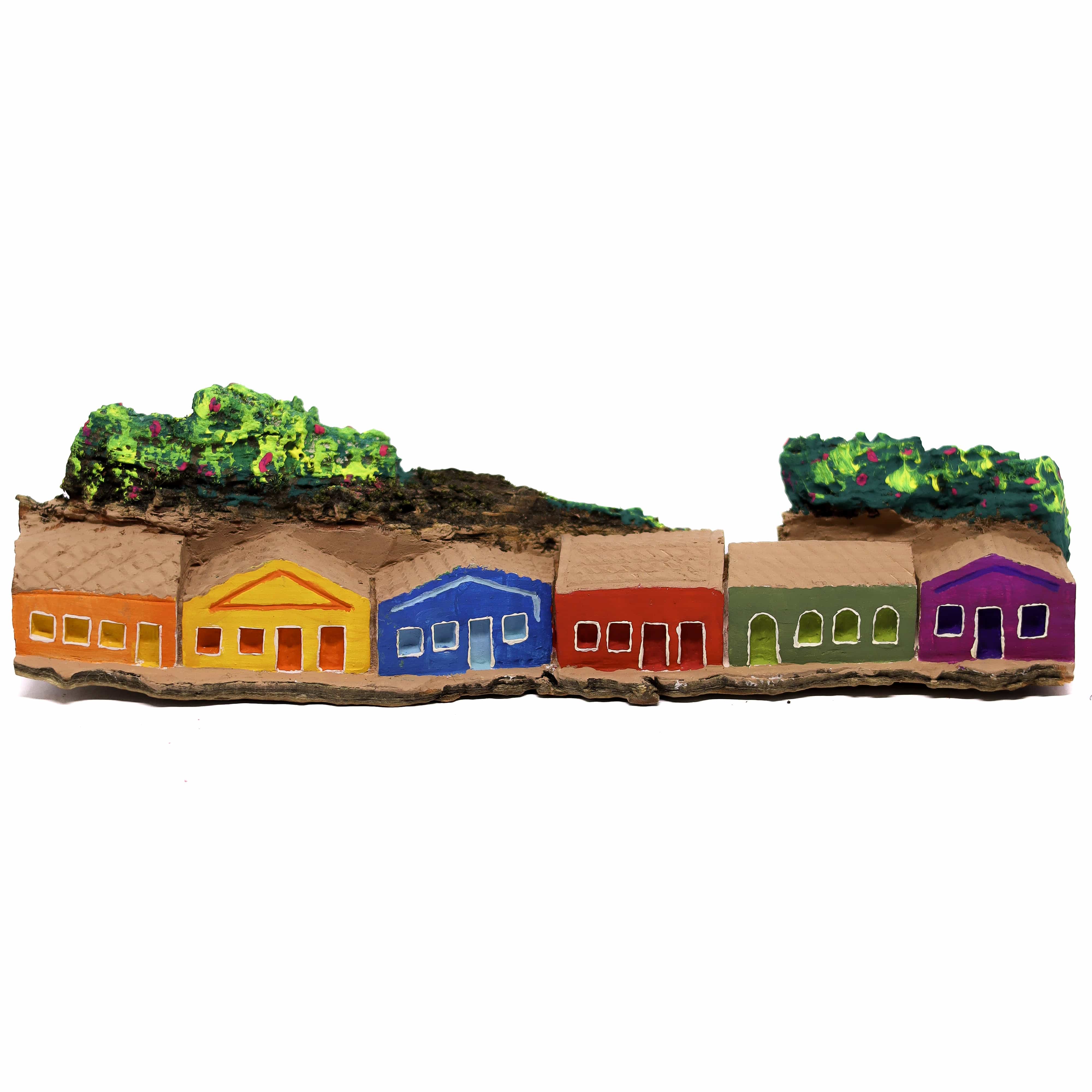 Escultura Casinha Talhada na Madeira CMS G 07