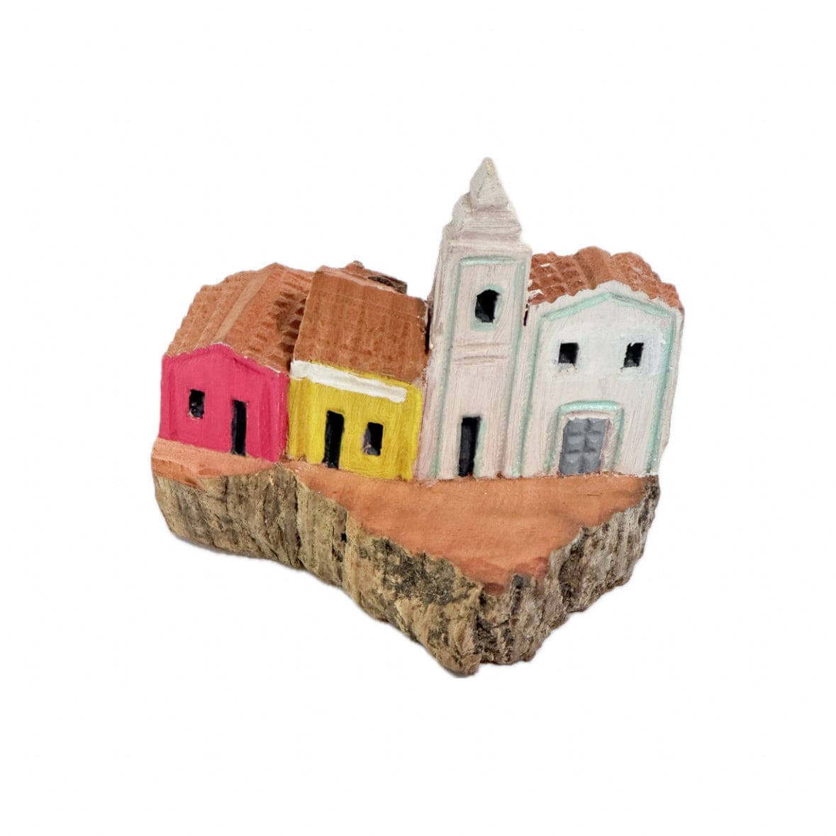 Escultura Casinha Talhada na Madeira CMS P 10