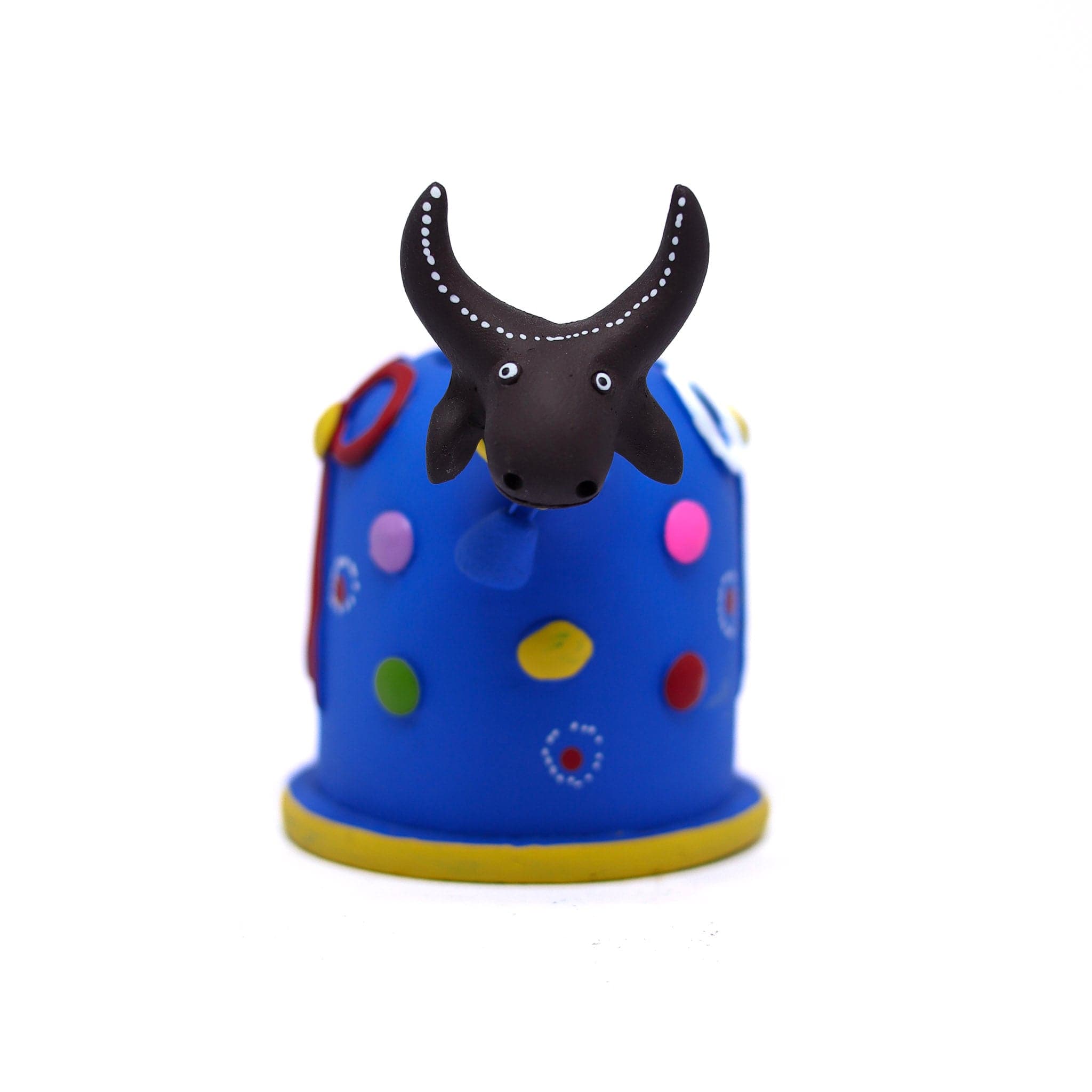 Escultura Bumbinha Porta Lápis em Cerâmica Azul Escuro