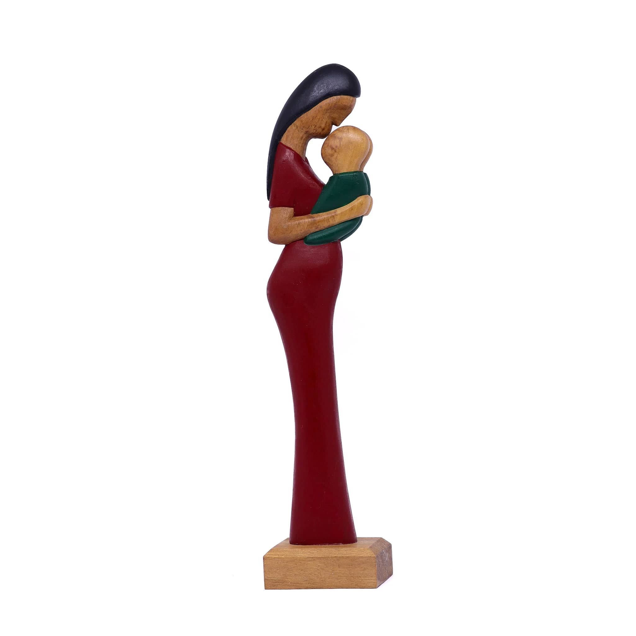 Escultura Gestante Madeira 09