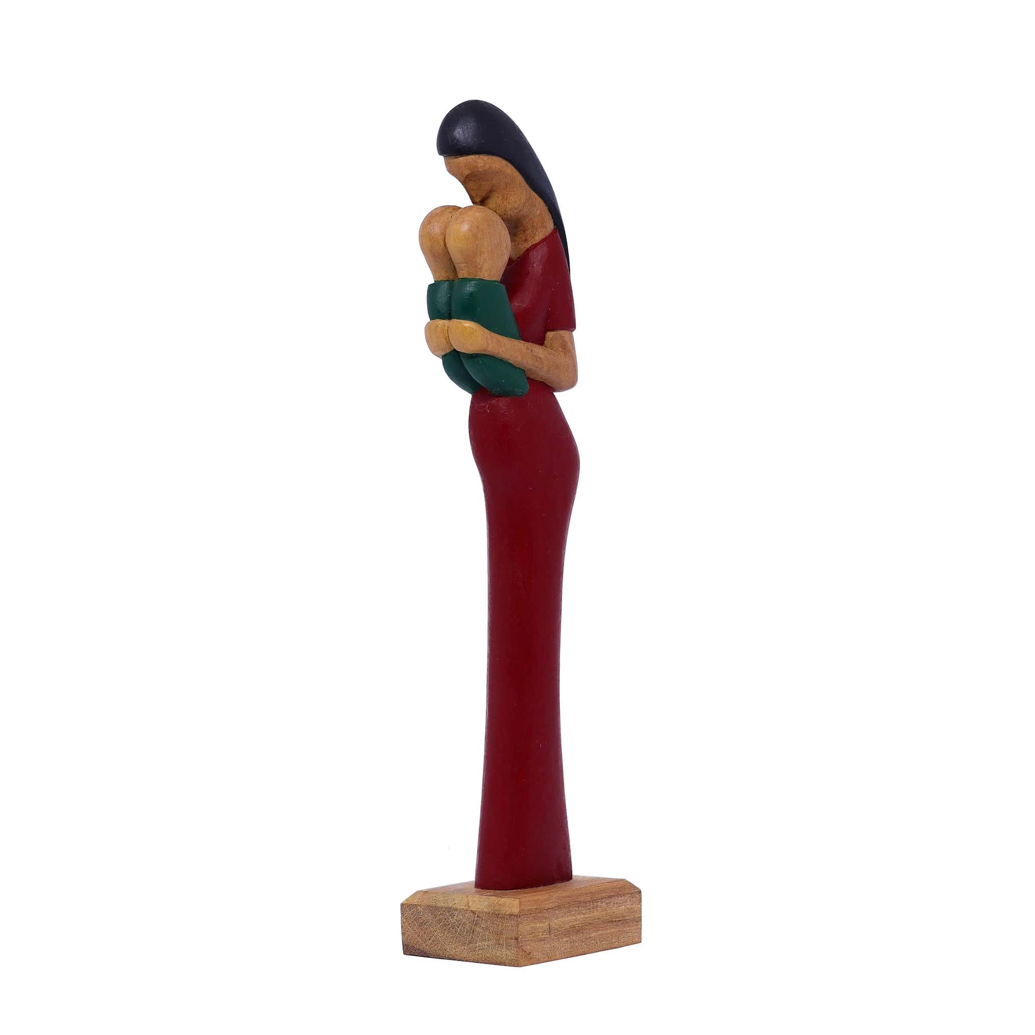 Escultura Gestante Madeira 09