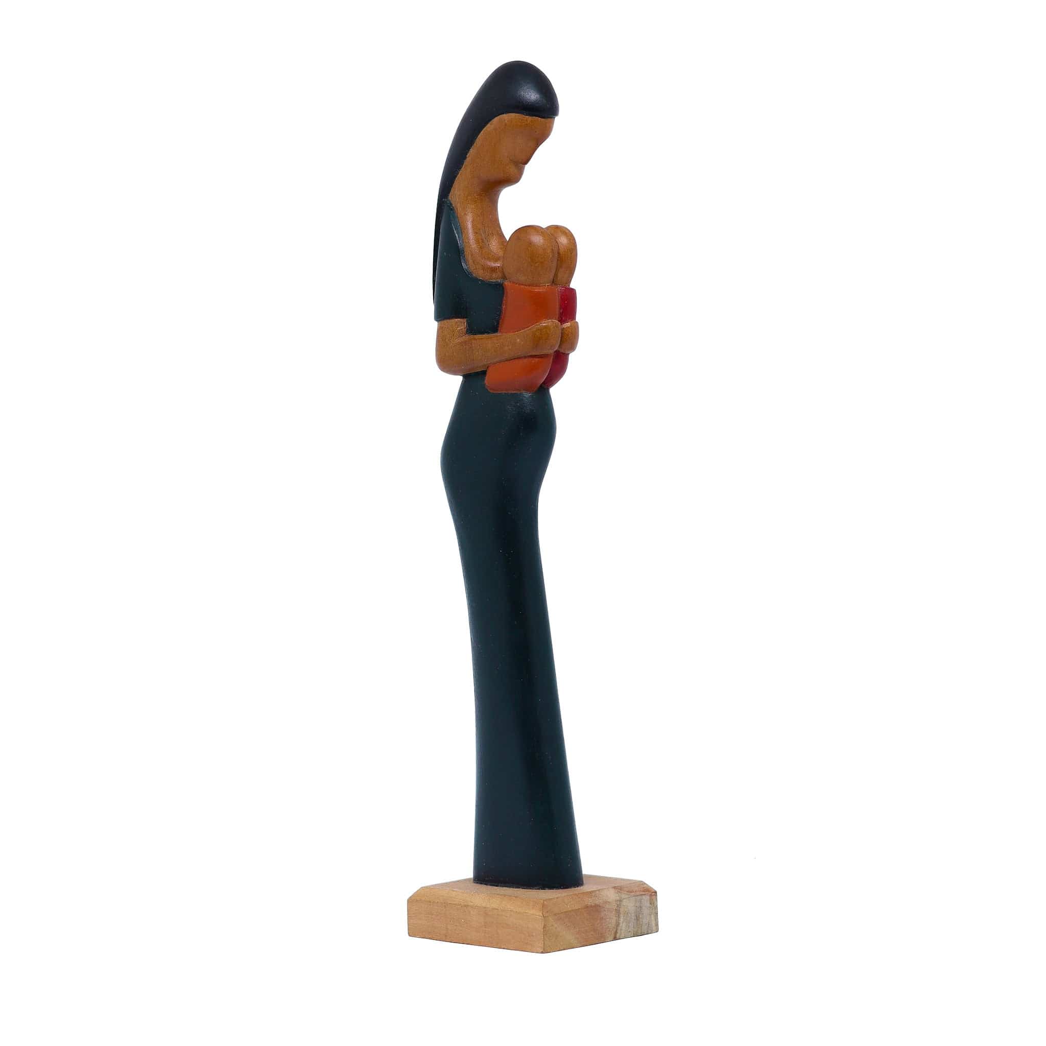 Escultura Gestante Madeira 21