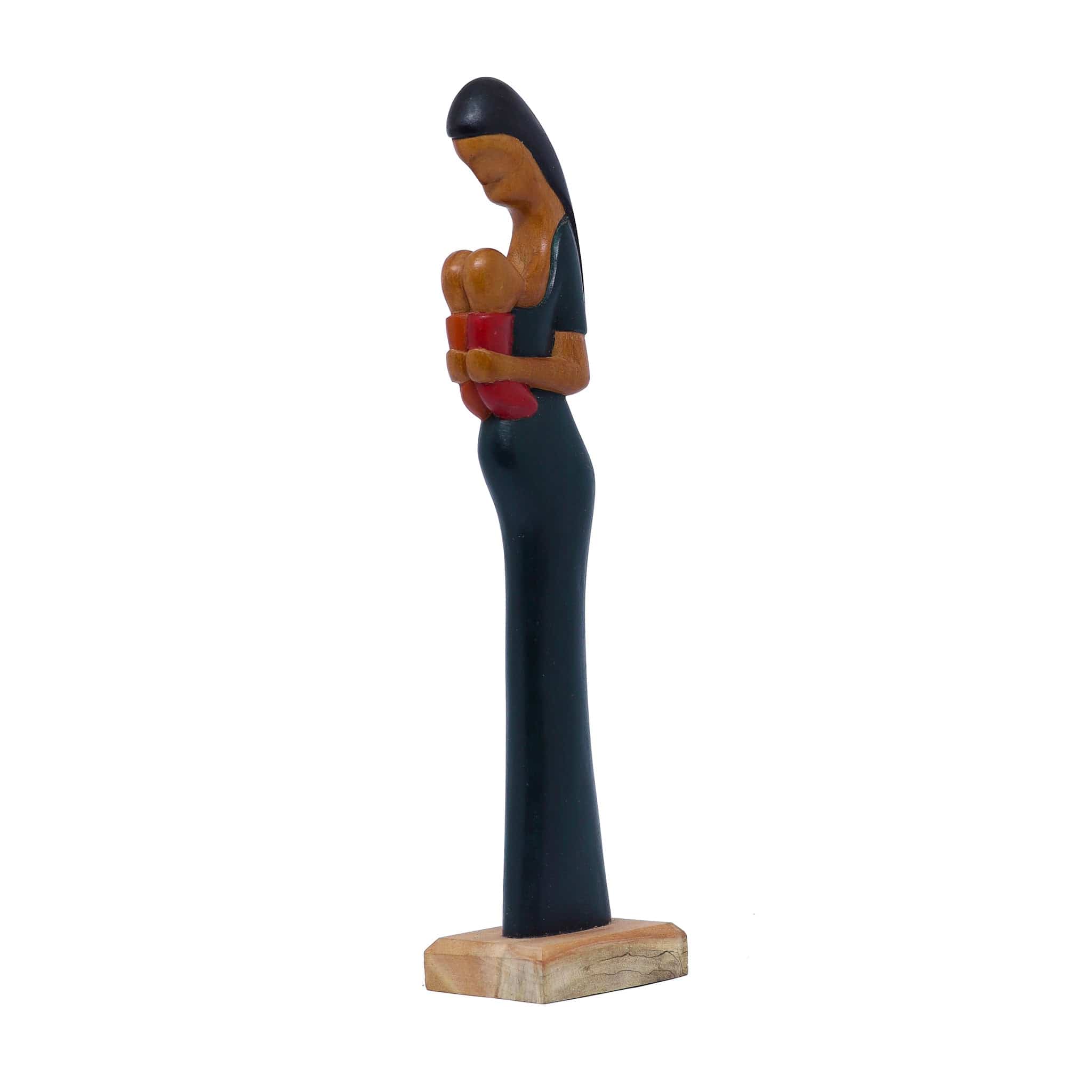 Escultura Gestante Madeira 21