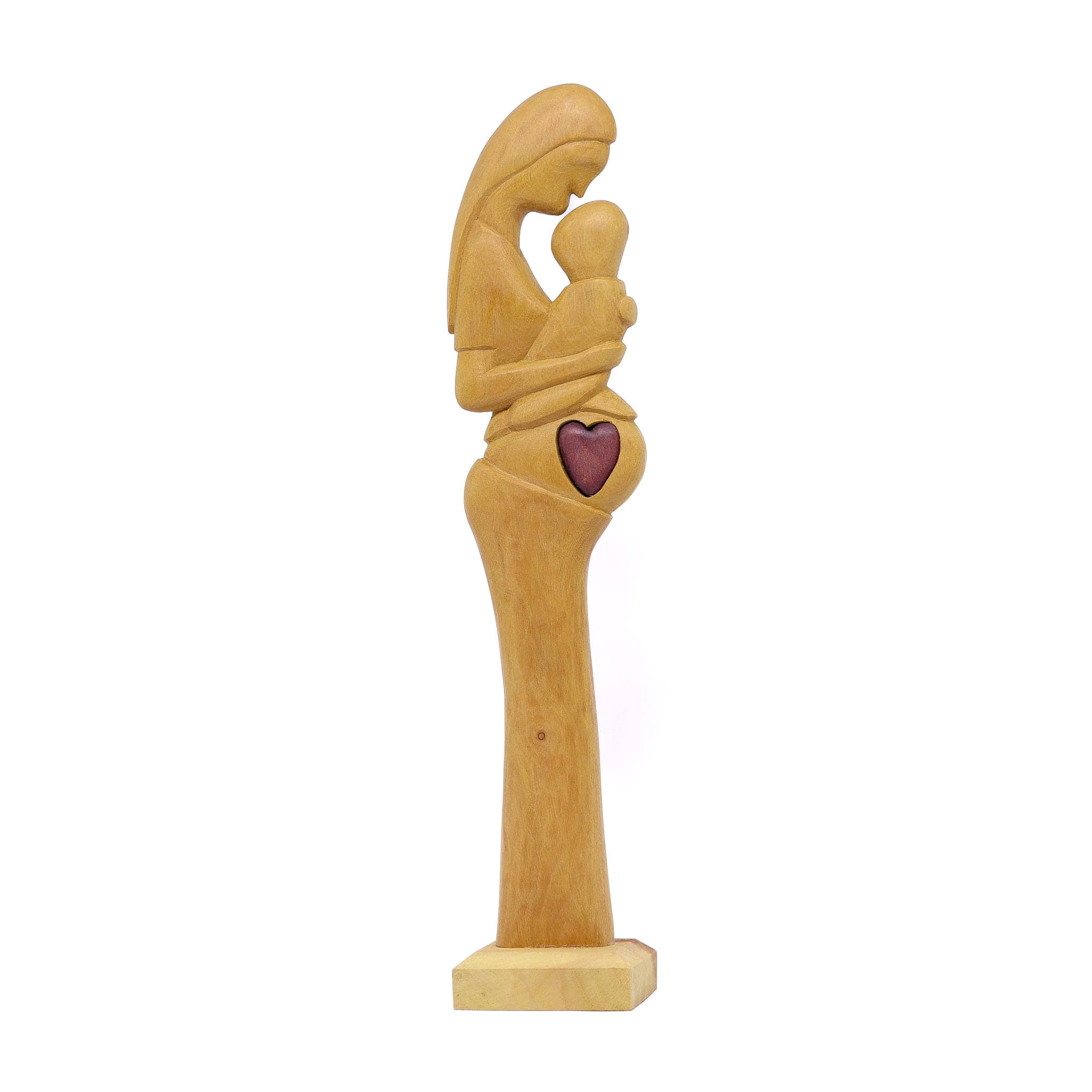 Escultura Gestante Madeira 23