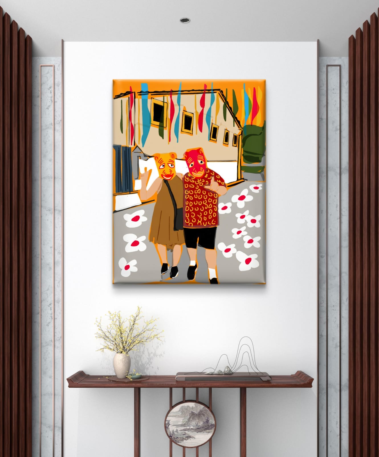 Gravura A La Ursa Acompanhada