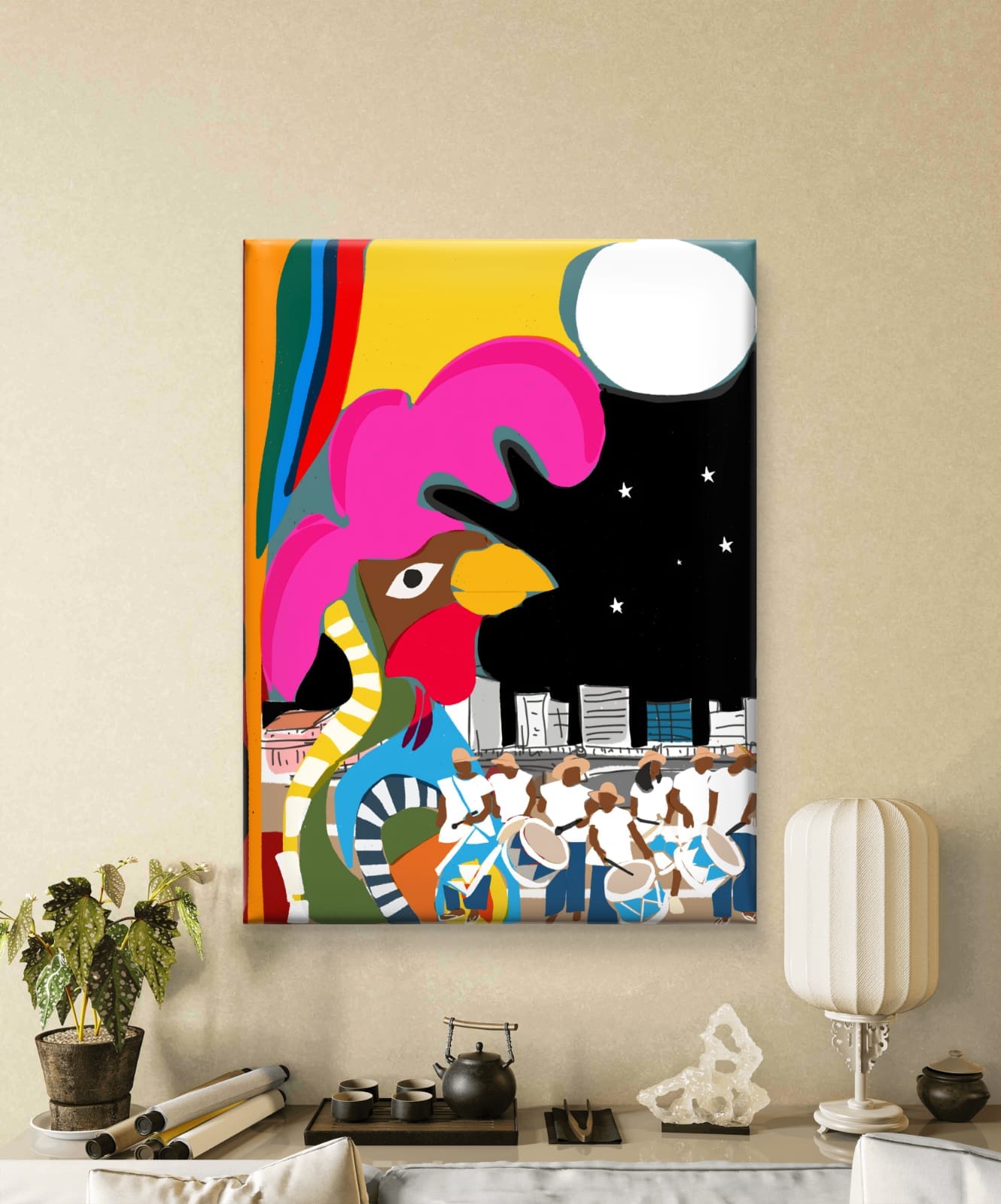 Gravura Galo da Madrugada