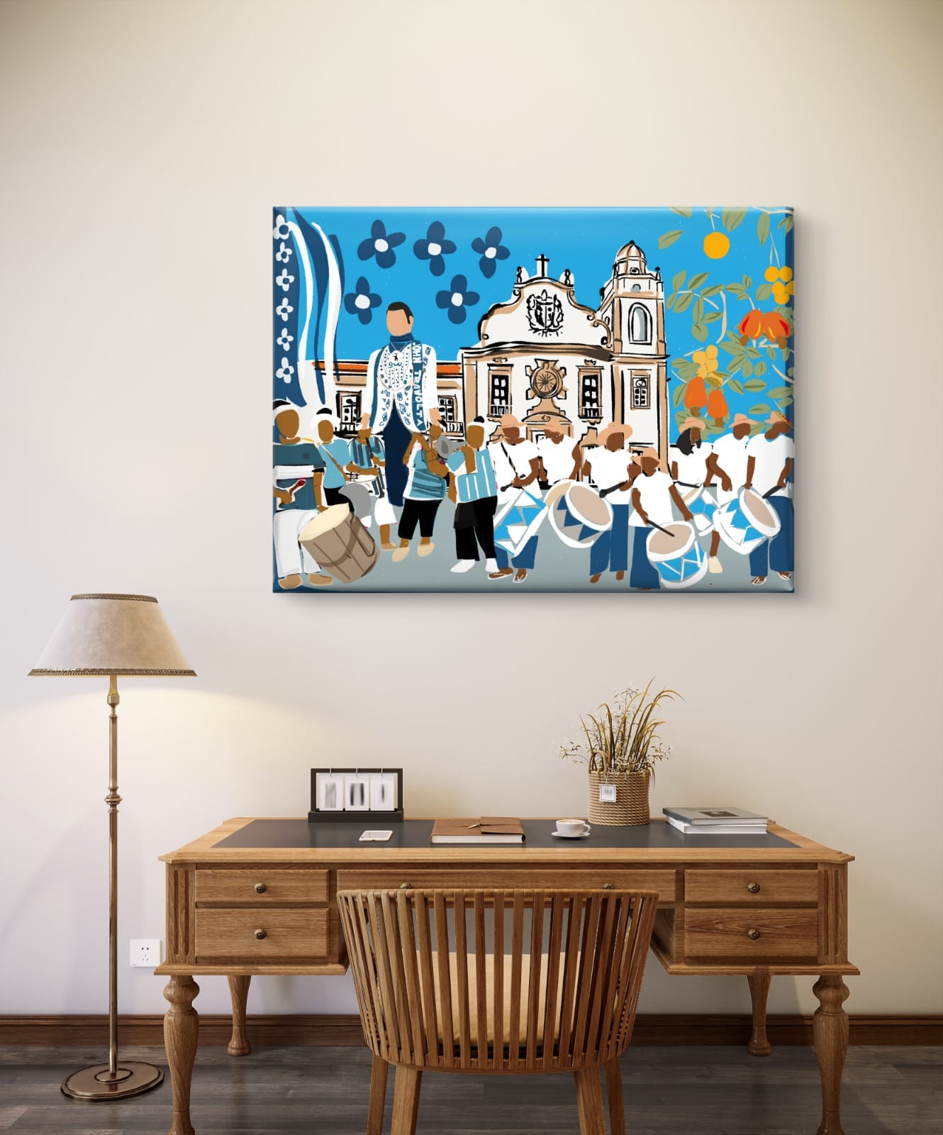 Gravura John Travolta no Pátio de São Bento