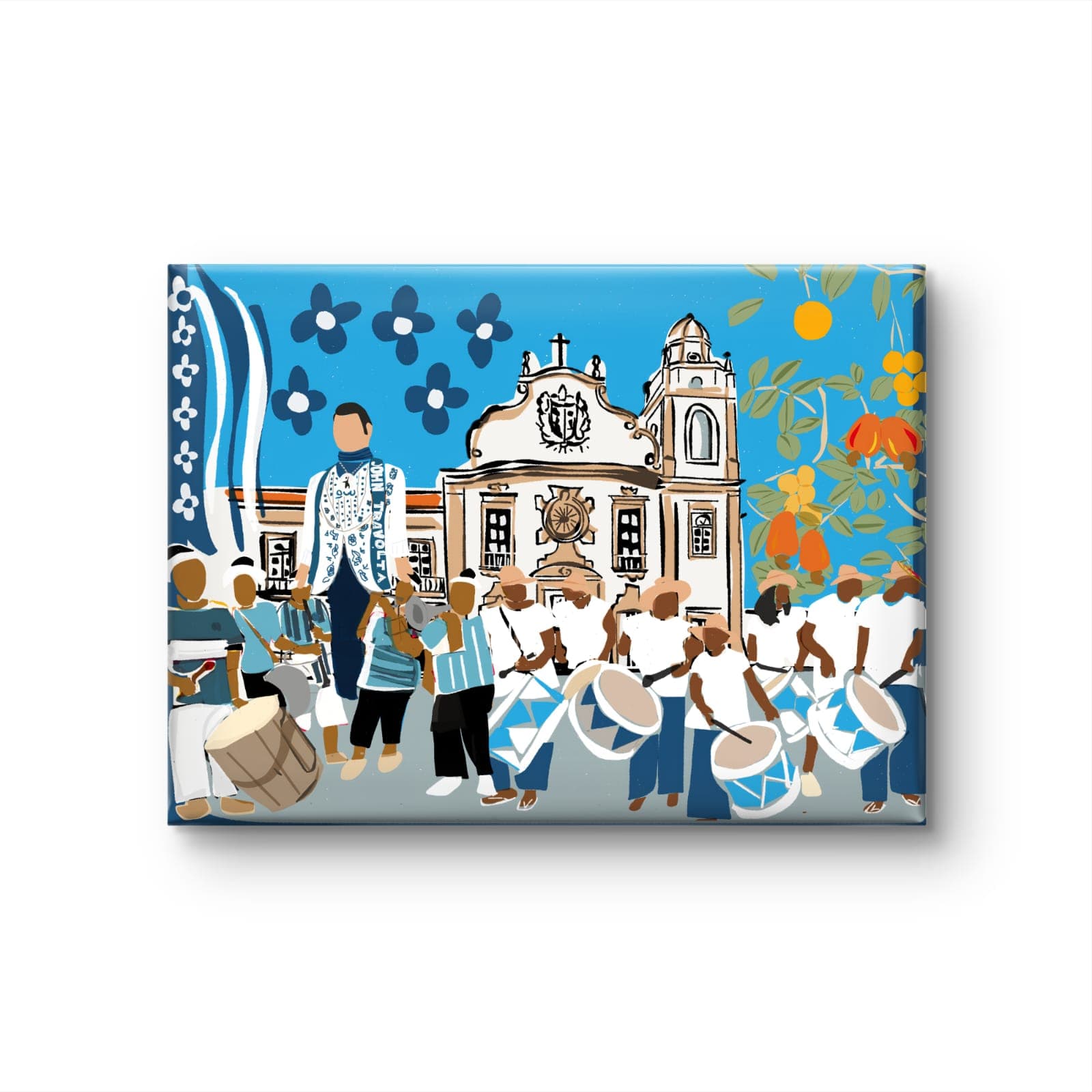 Gravura John Travolta no Pátio de São Bento