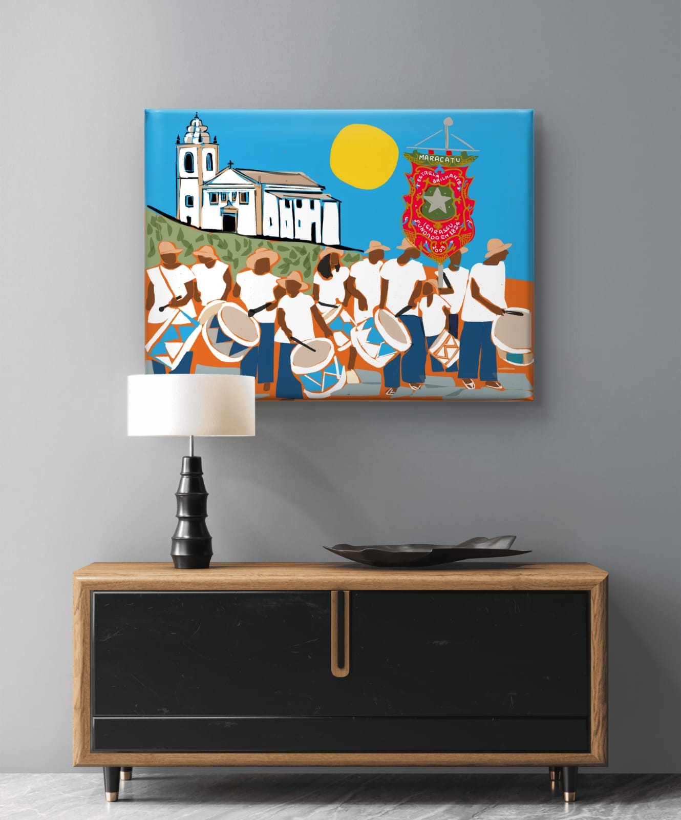 Gravura Maracatu Estrelha Brilhante