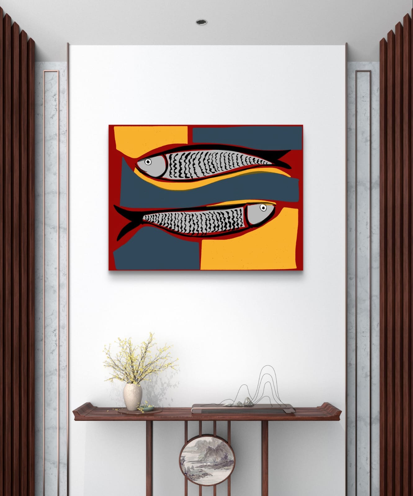 Gravura Peixes de Antônio 3