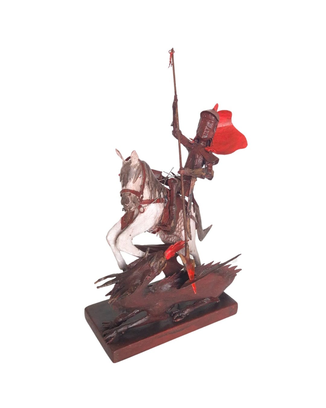 Escultura São Jorge em Metal