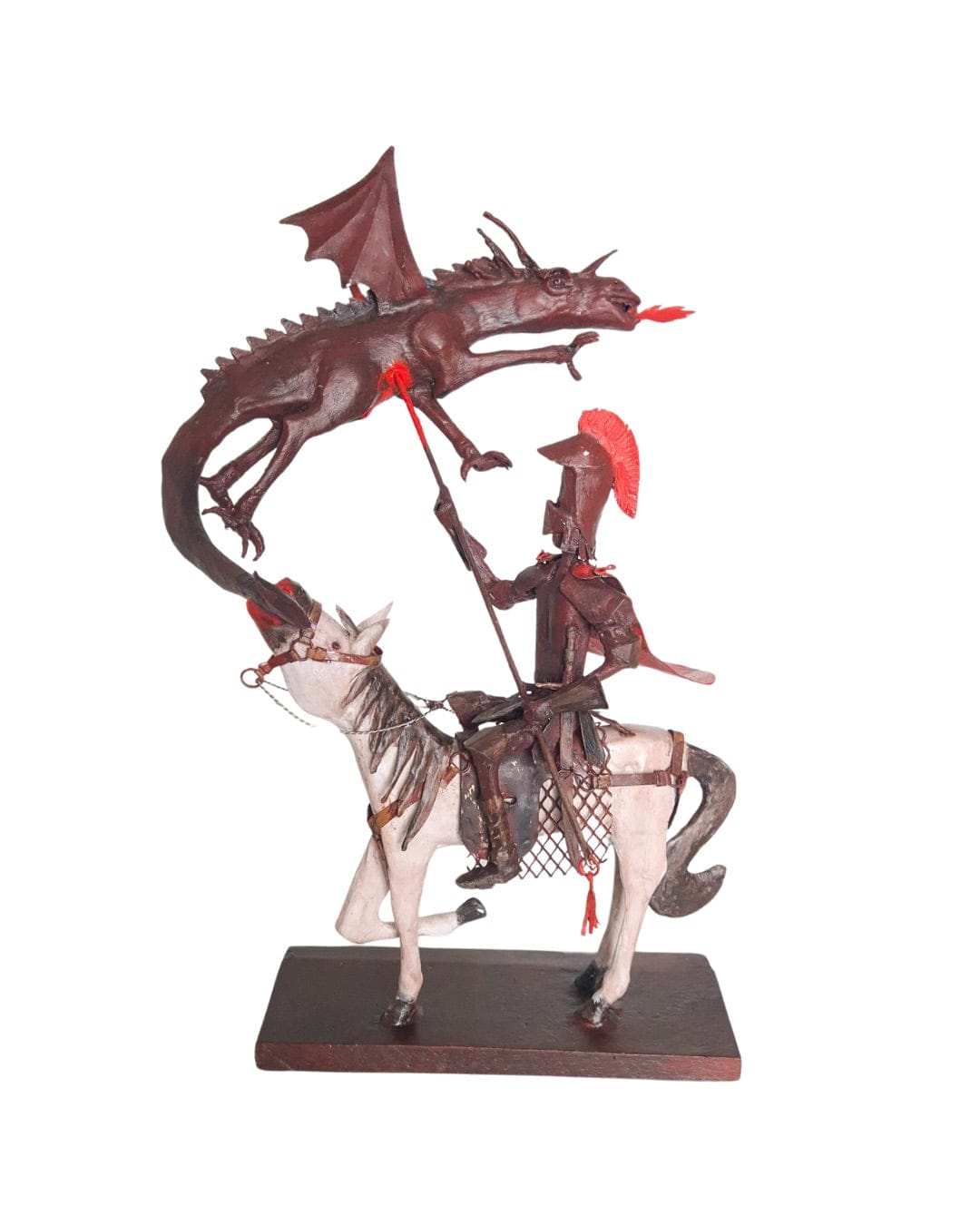 Escultura São Jorge em Metal