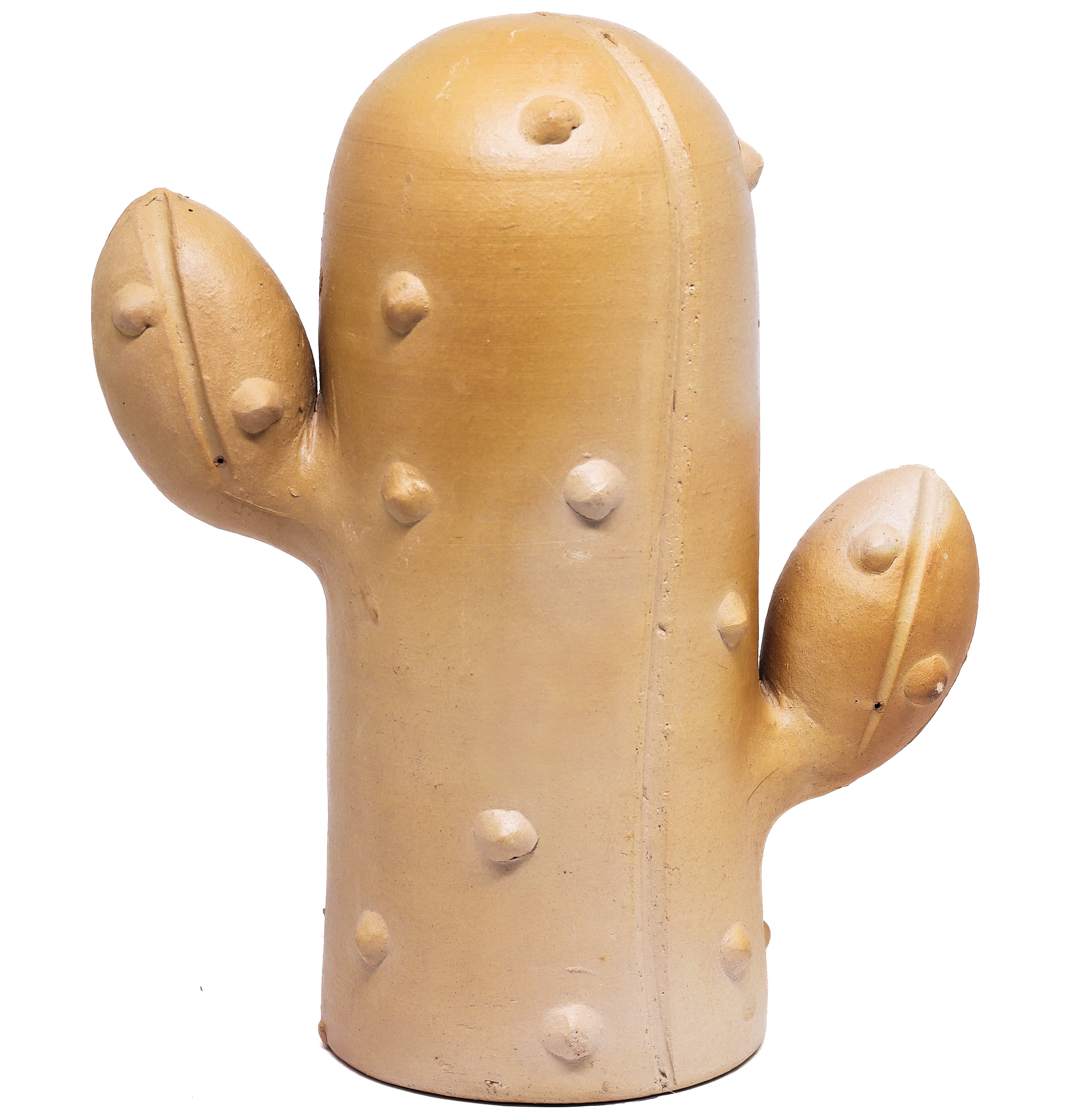 Escultura Cacto em Cerâmica 30 cm