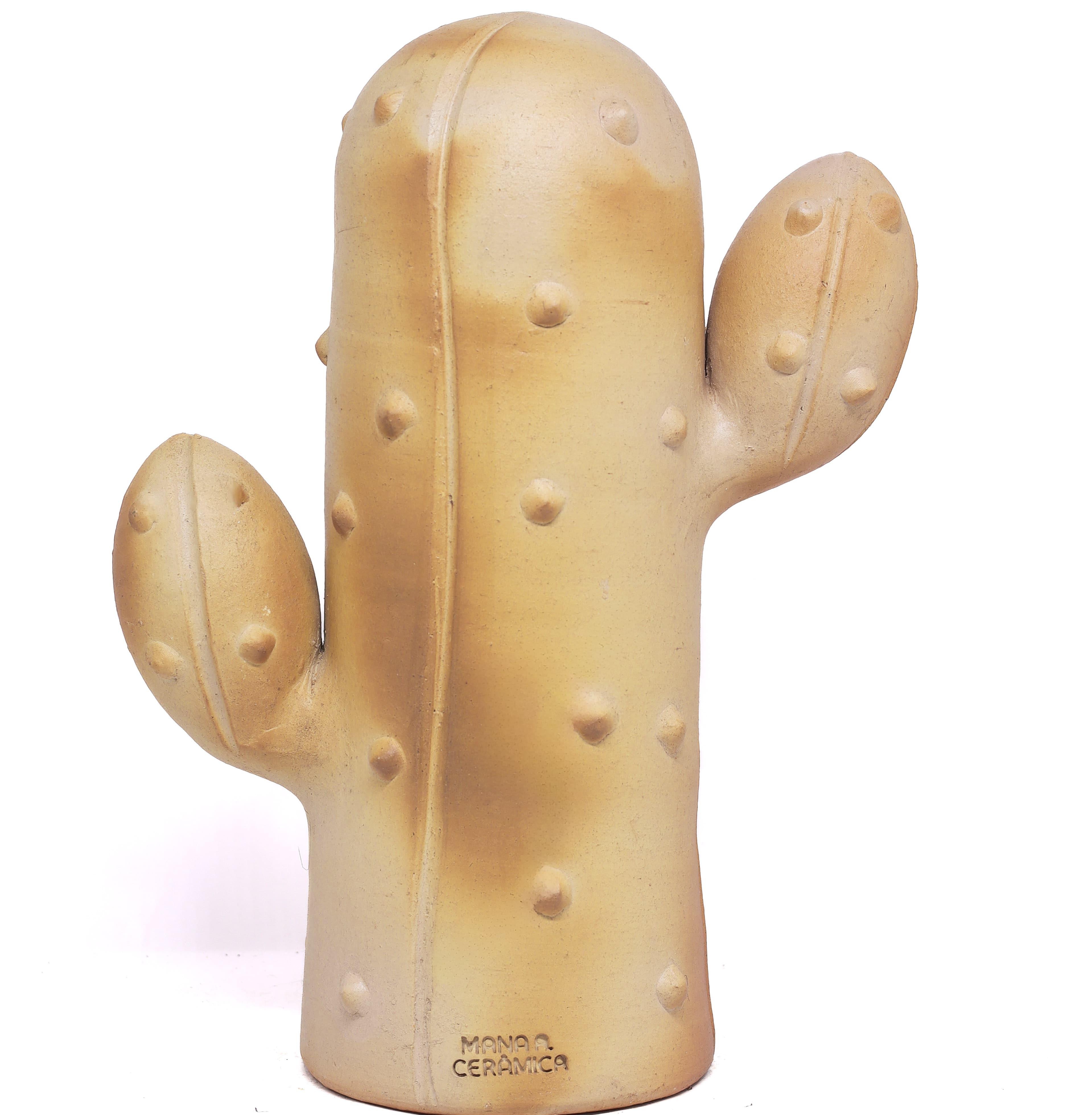 Escultura Cacto em Cerâmica 35 cm