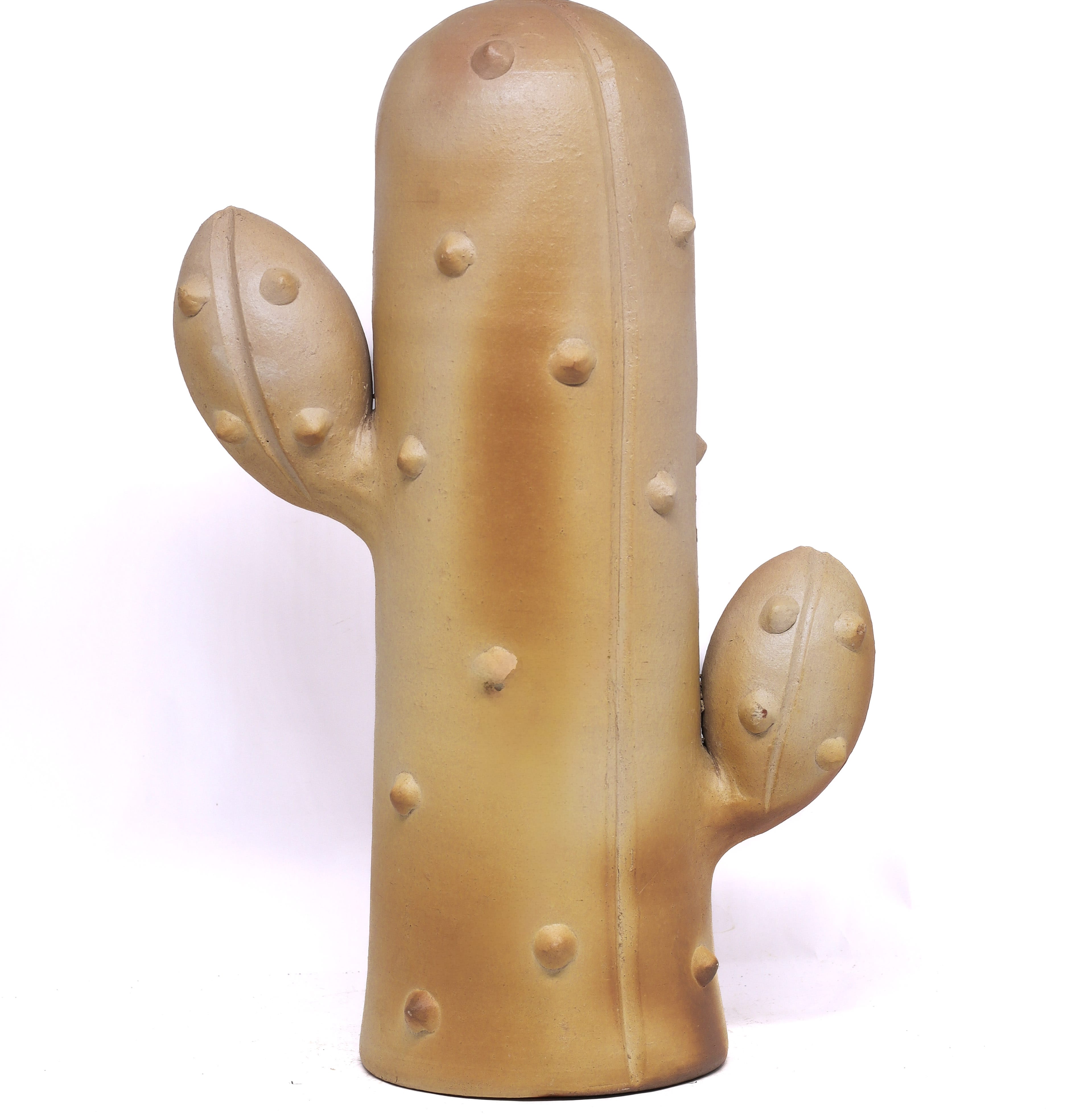 Escultura Cacto em Cerâmica 40 cm