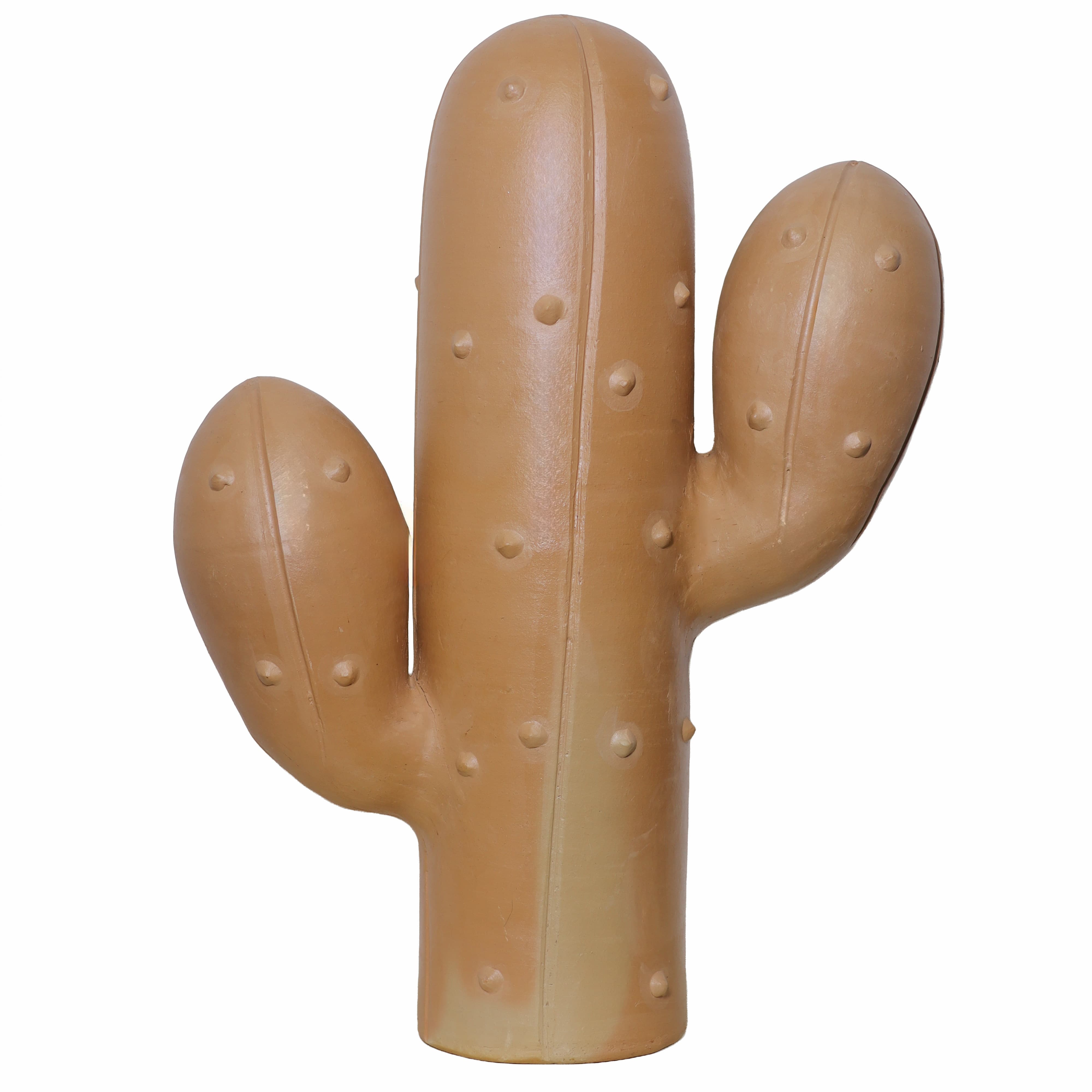 Escultura Cacto em Cerâmica 65 cm