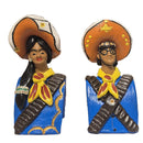 Casal lampião e maria bonita em cerâmica arco 03