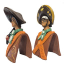 Casal lampião e maria bonita em cerâmica arco 04