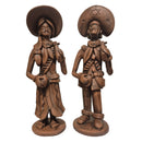 Casal lampião e maria bonita em cerâmica tradicional 01