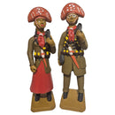 Casal lampião e maria bonita em cerâmica tradicional 02