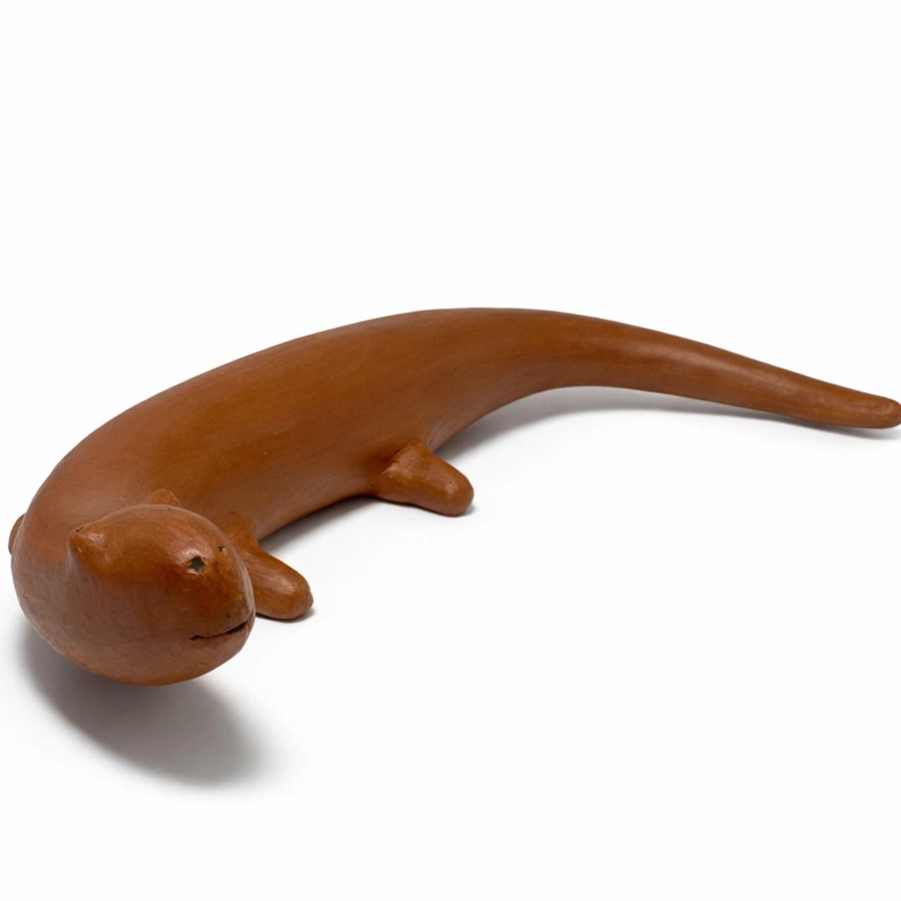 Escultura Lagartixa em Barro