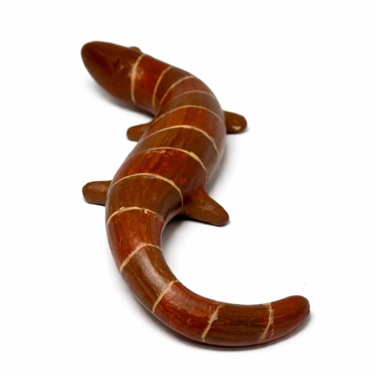 Escultura Lagartixa em Barro P