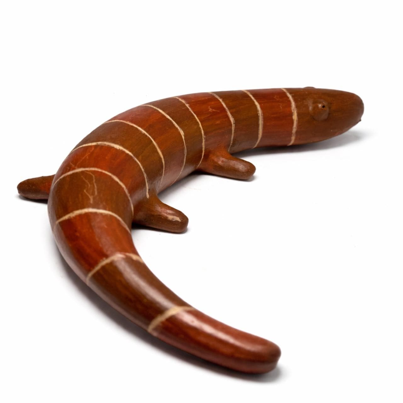 Escultura Lagartixa em Barro P