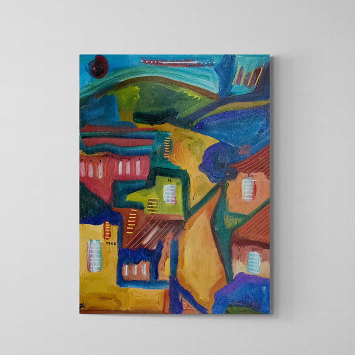 Pintura em Canvas Tec. Mista HC 50X40cm