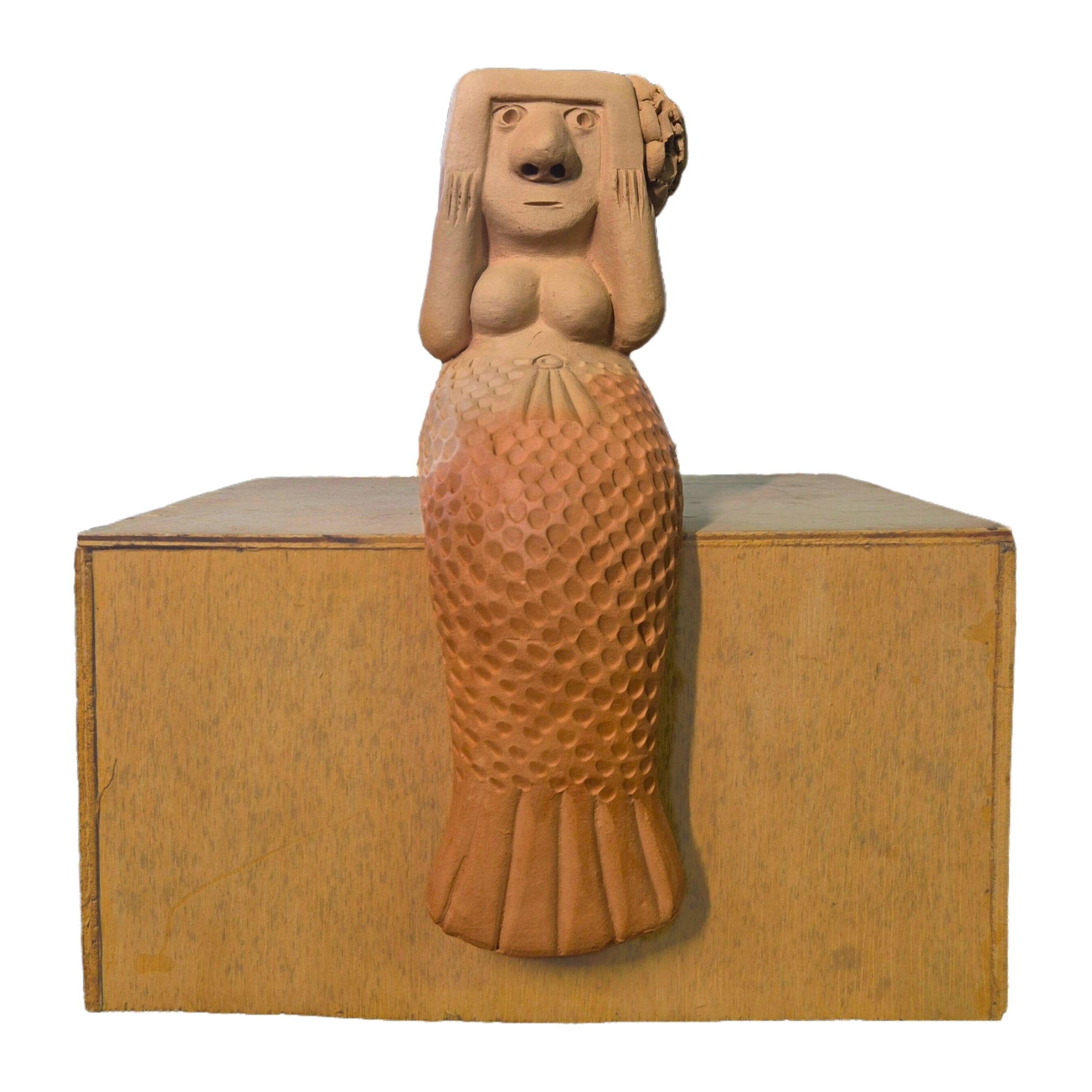 Escultura Sereia Sentada Mano de Baé