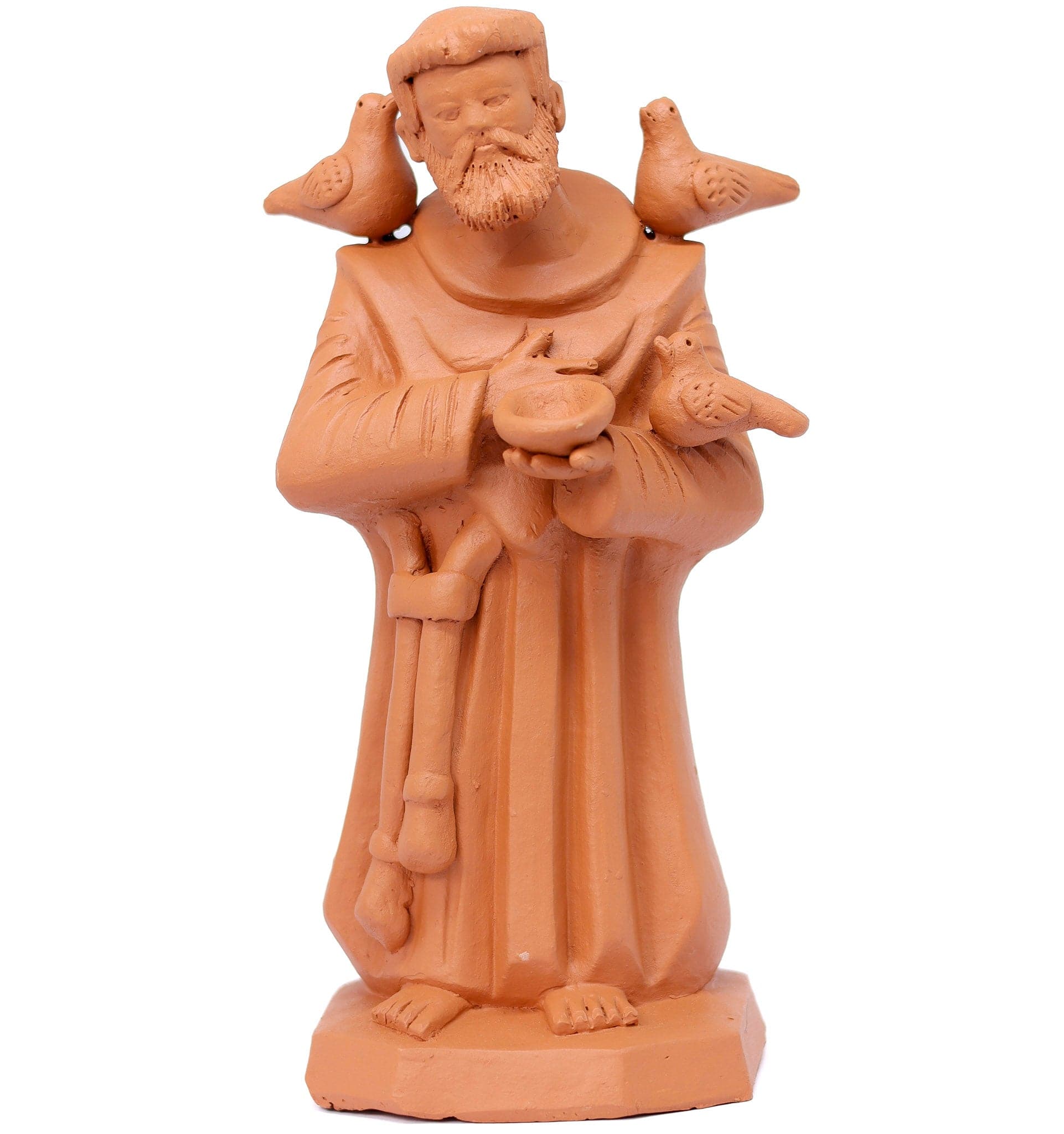 Escultura São Francisco em Barro 03