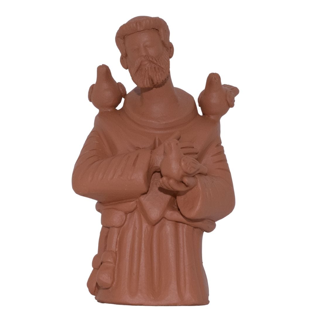 Escultura São Francisco em Barro