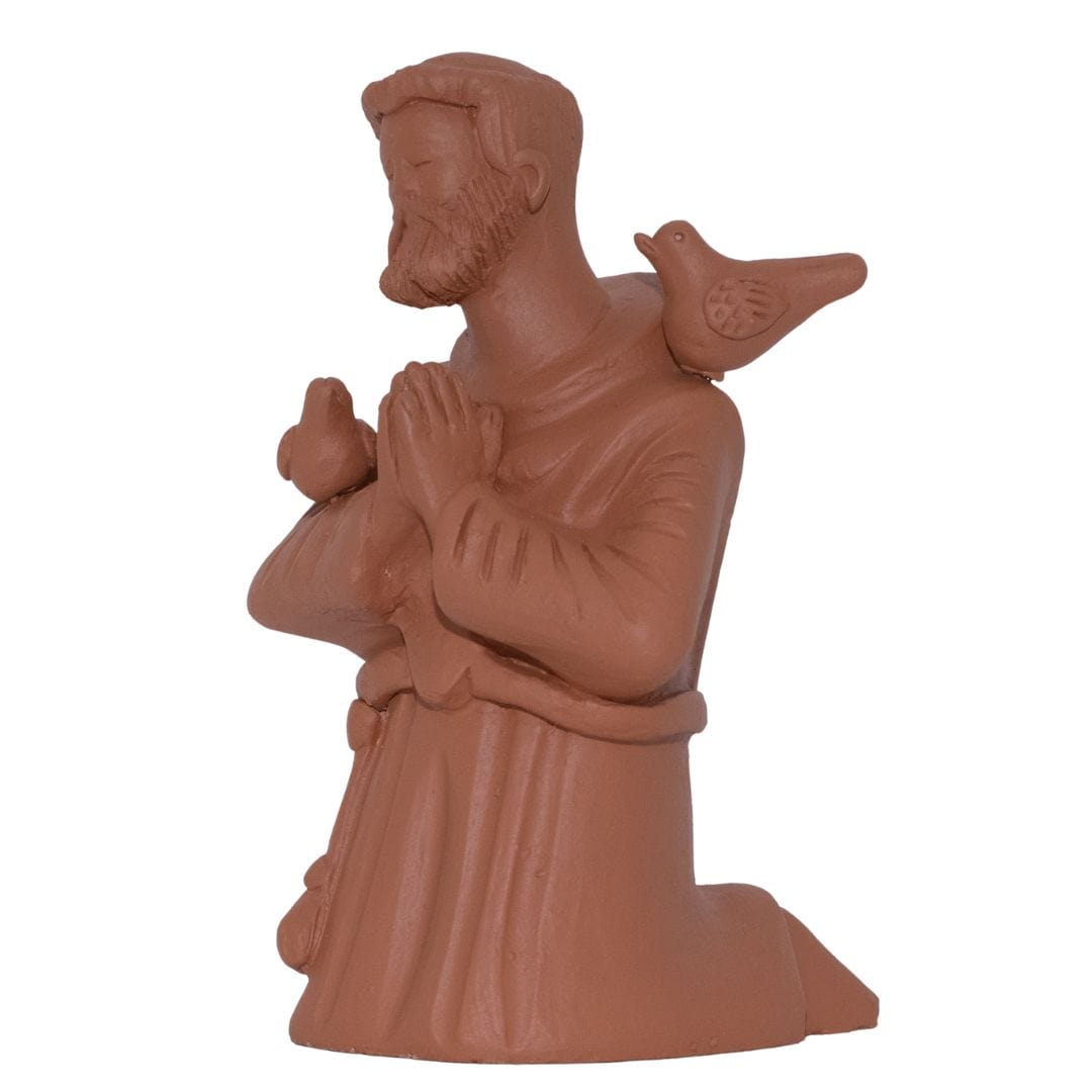 Escultura São Francisco em Barro