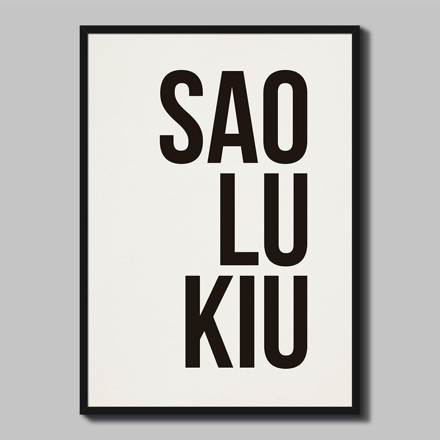 Pôster Decorativo SAOLUKIU