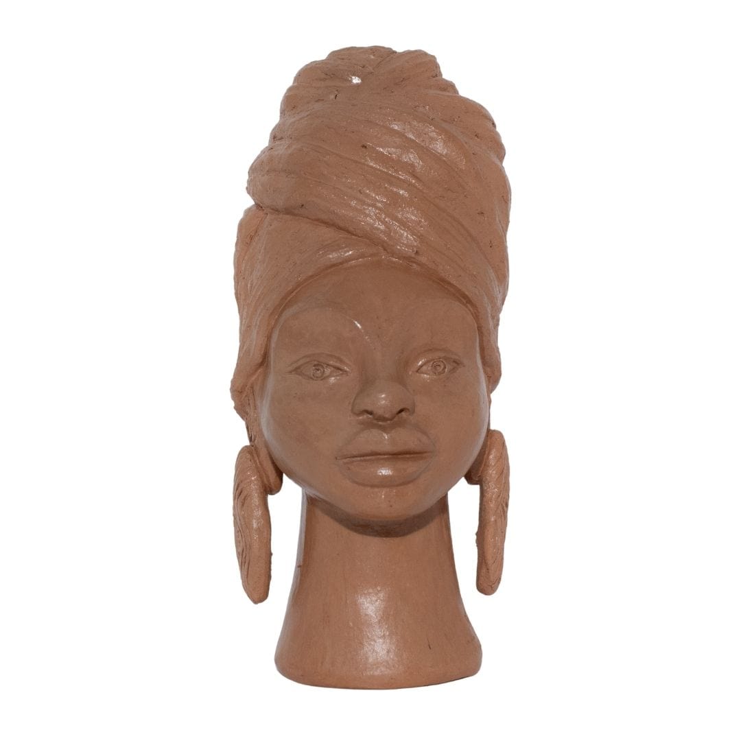 Escultura Busto Feminino em Cerâmica 4