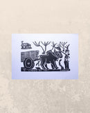 Xilogravura O carro de Boi P