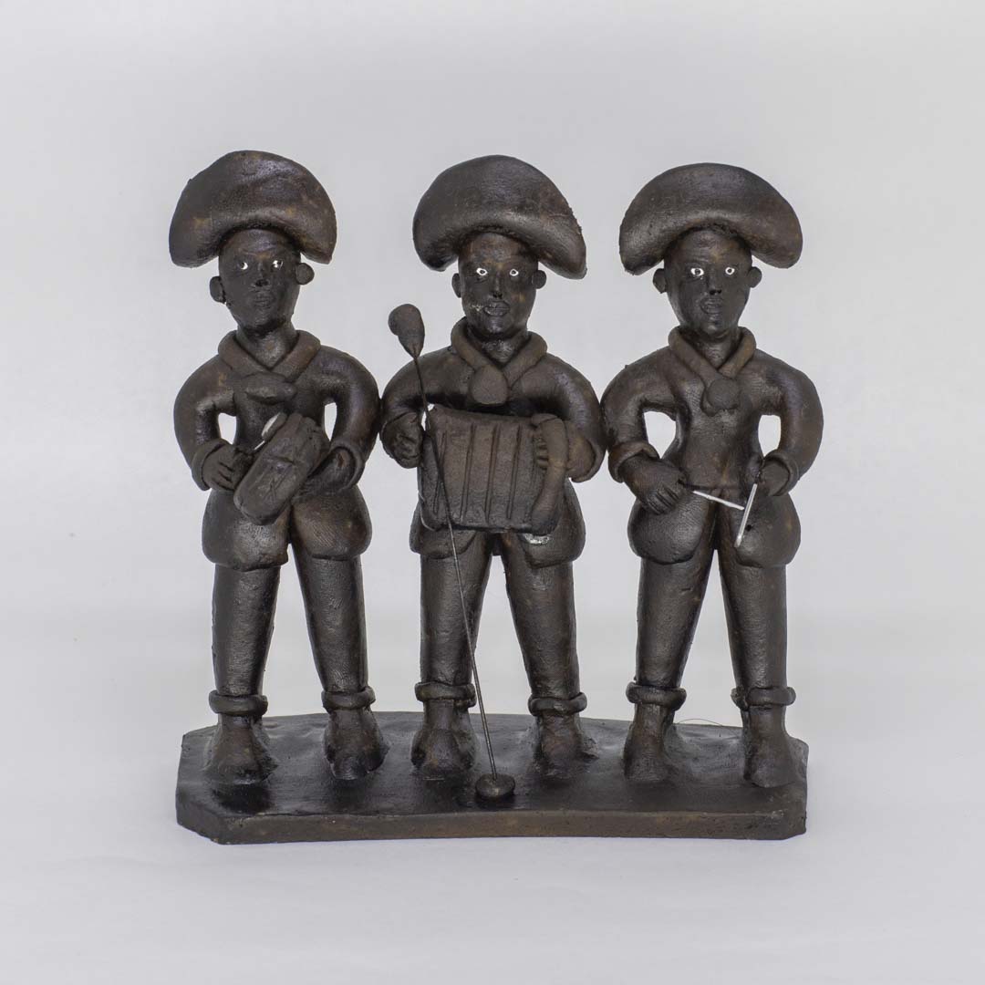 Escultura Trio Forró em Cerâmica